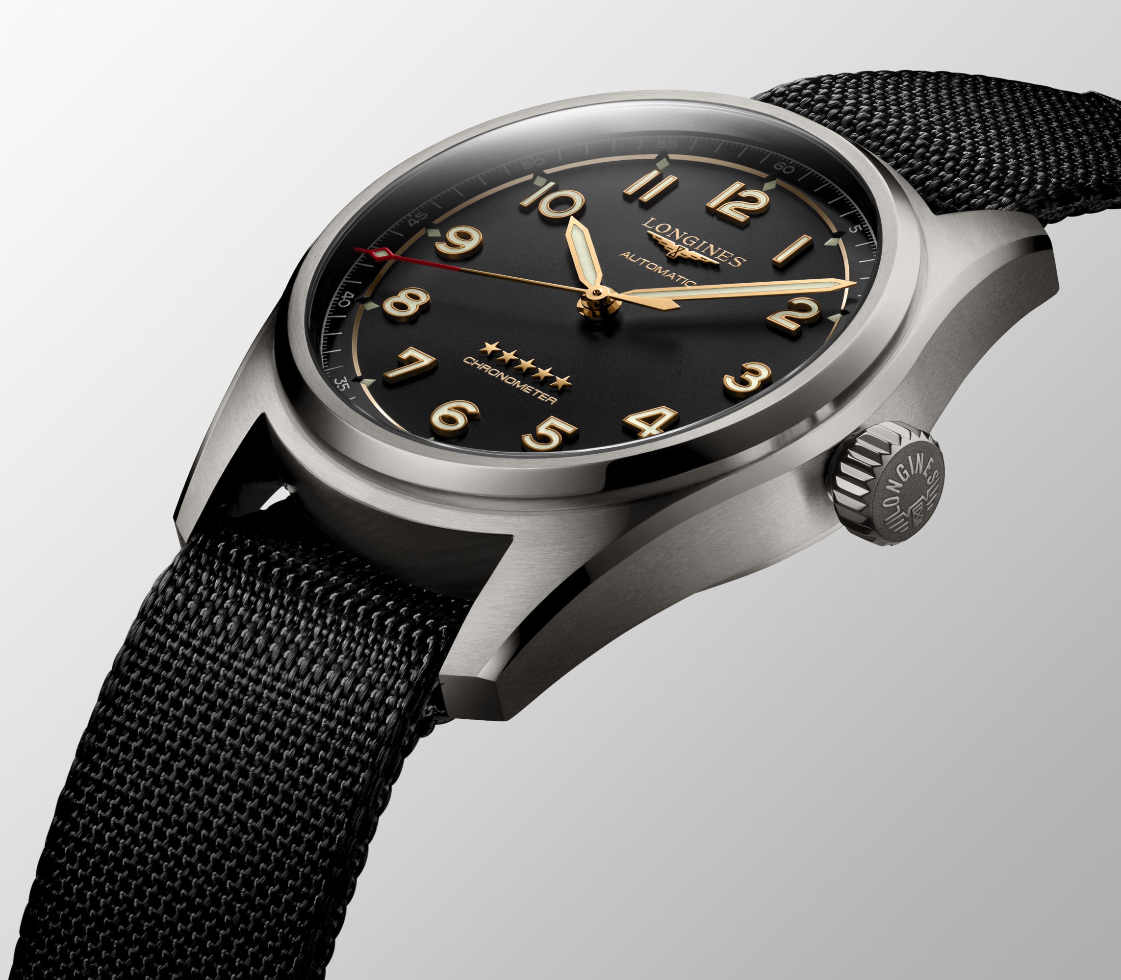 Longines Spirit Automatic watch 40mm, Anthracite L38101532