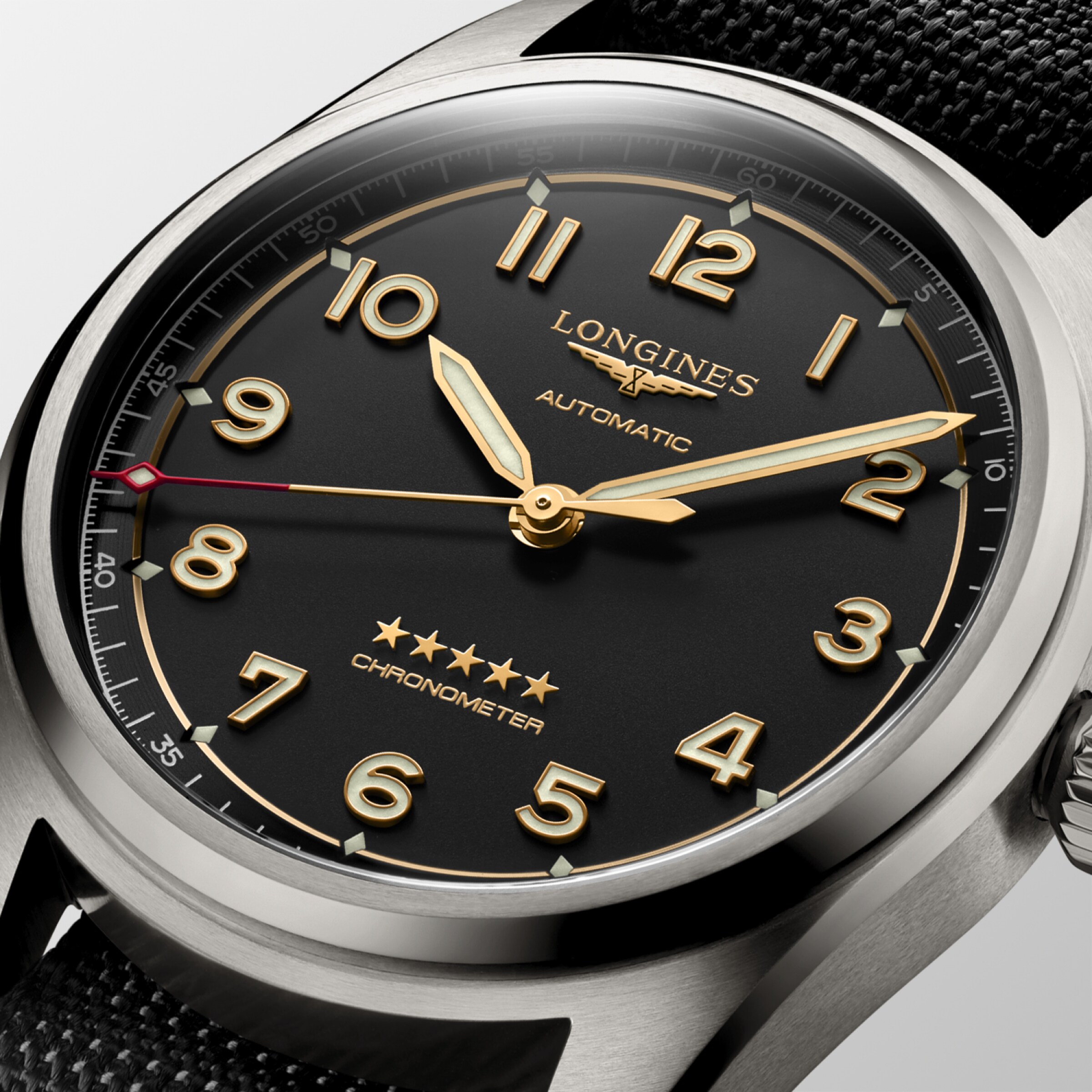 Longines SPIRIT Automatic Titanium Watch - L3.810.1.53.2