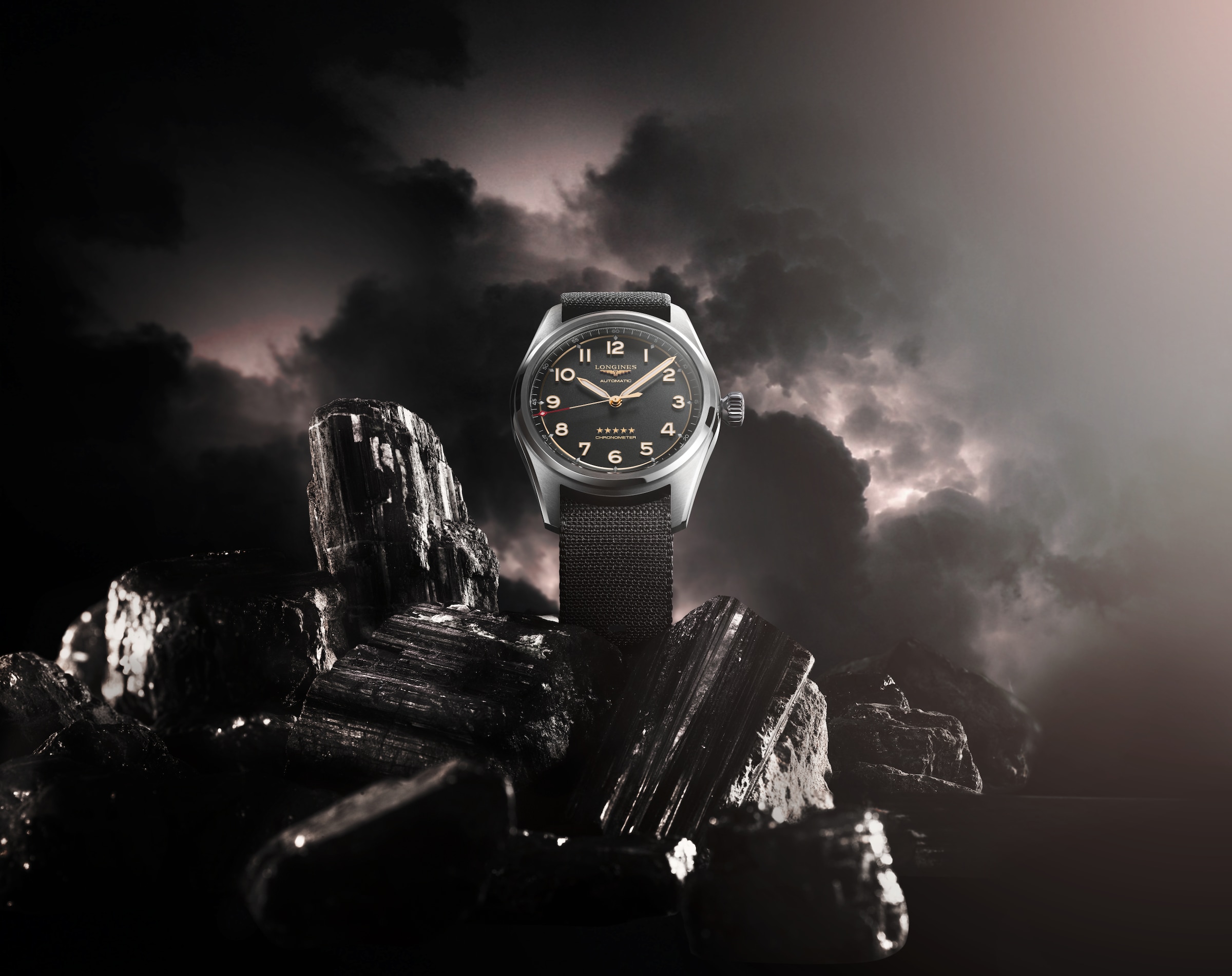 Longines SPIRIT Automatic Titanium Watch - L3.810.1.53.2