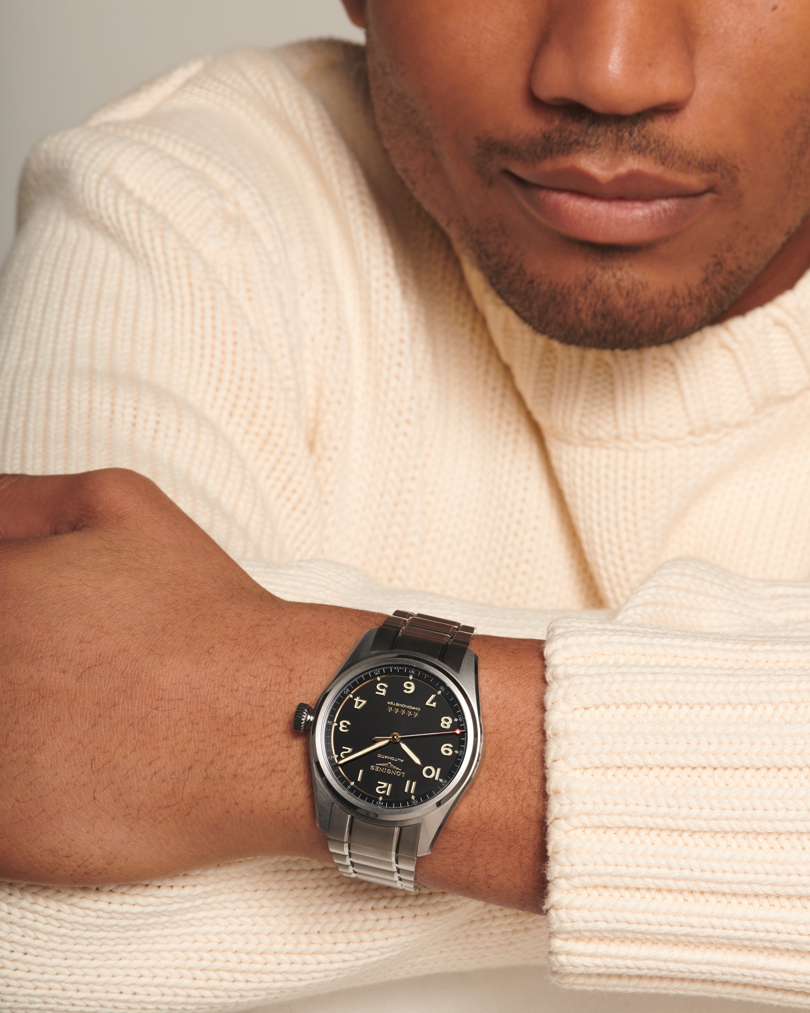 LONGINES SPIRIT Automatic, Titanium, Anthracite Dial, Bracelet