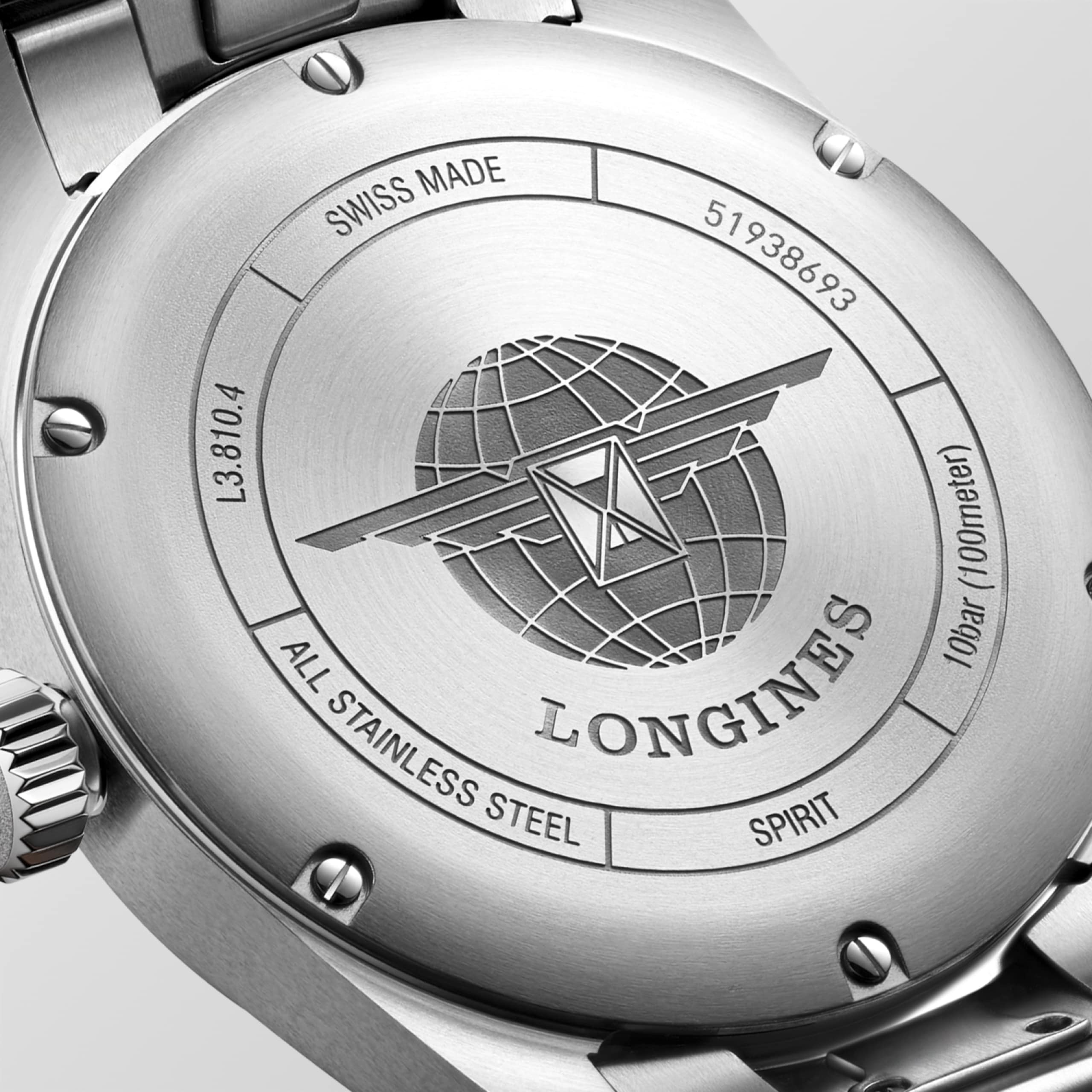 Longines SPIRIT automatic stainless steel Watch - L3.810.4.03.6