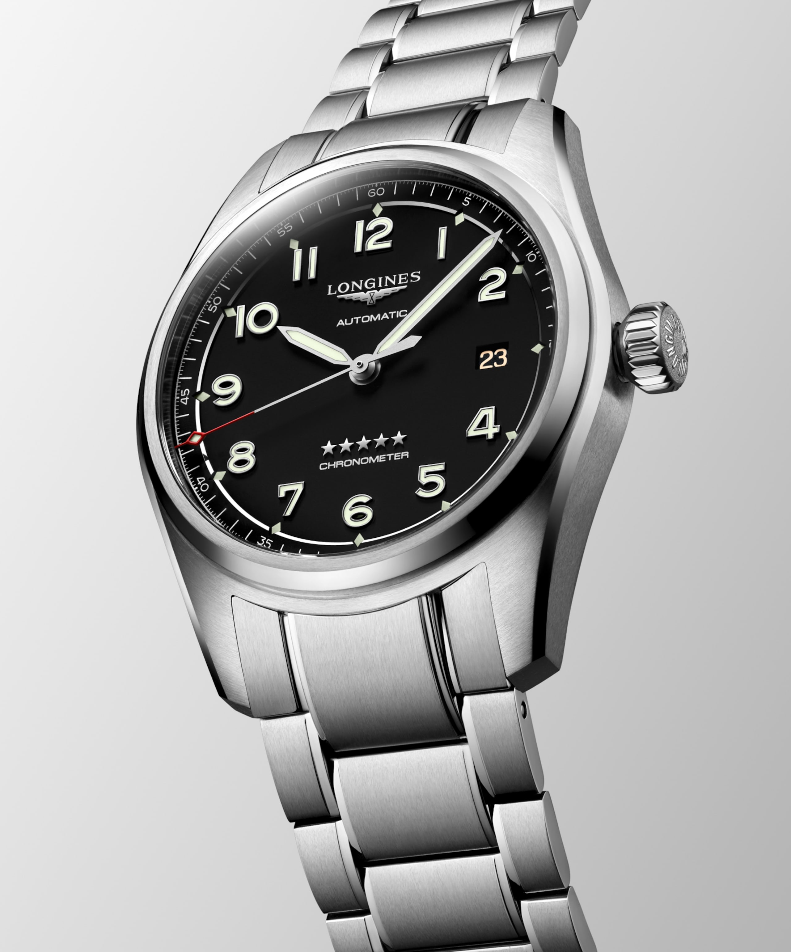 Longines SPIRIT automatic stainless steel Watch - L3.810.4.53.6