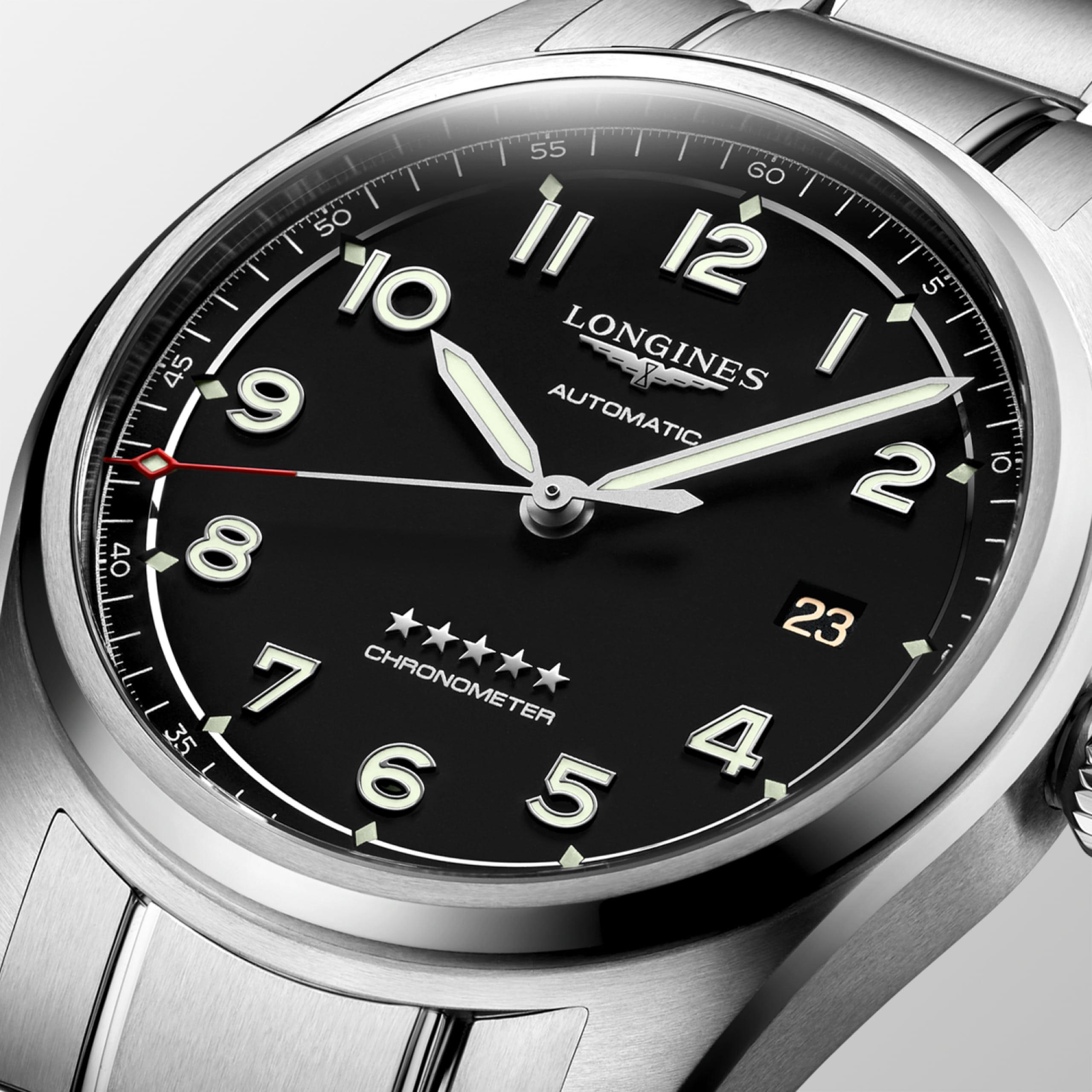 Longines SPIRIT automatic stainless steel Watch - L3.810.4.53.6