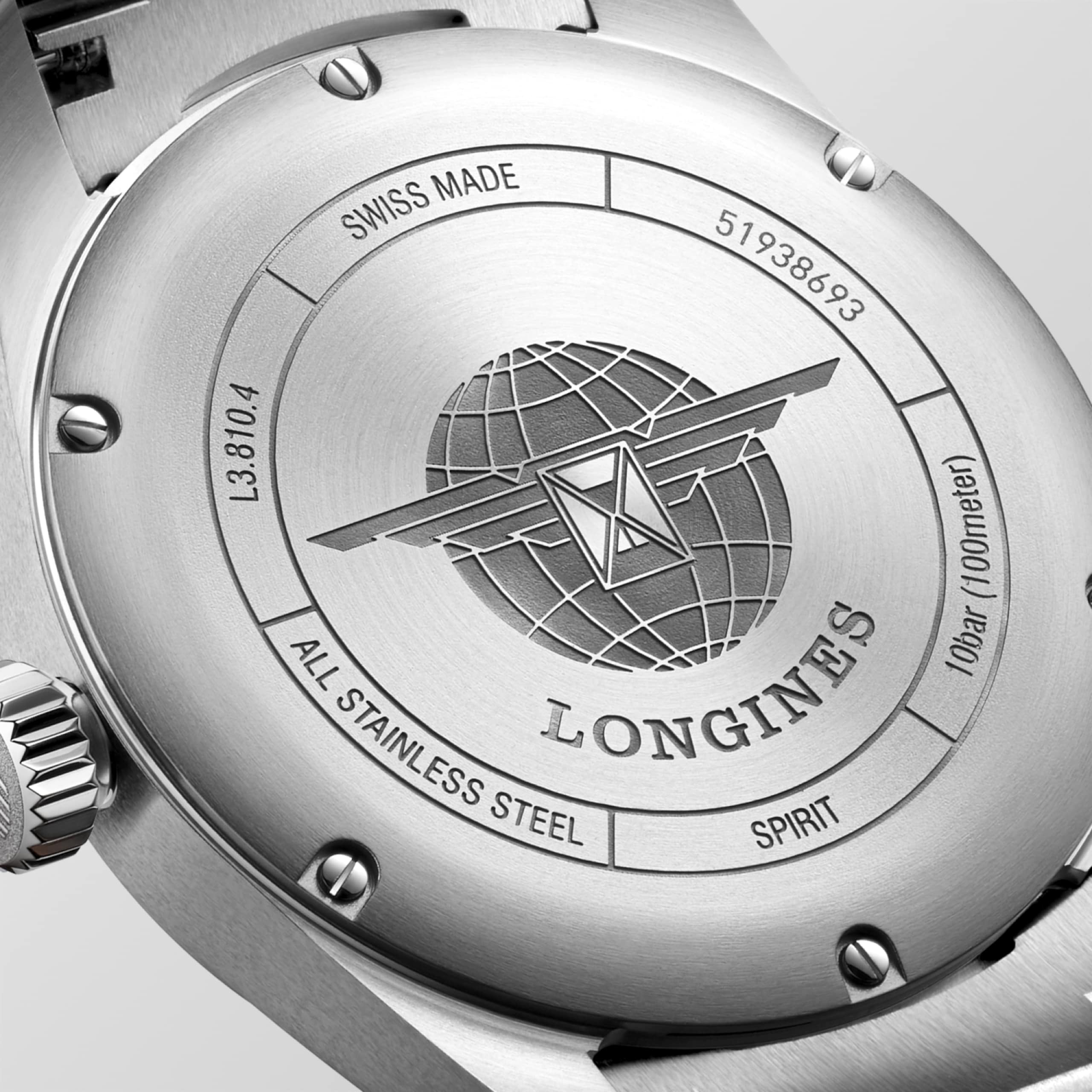 Longines SPIRIT automatic stainless steel Watch - L3.810.4.73.6