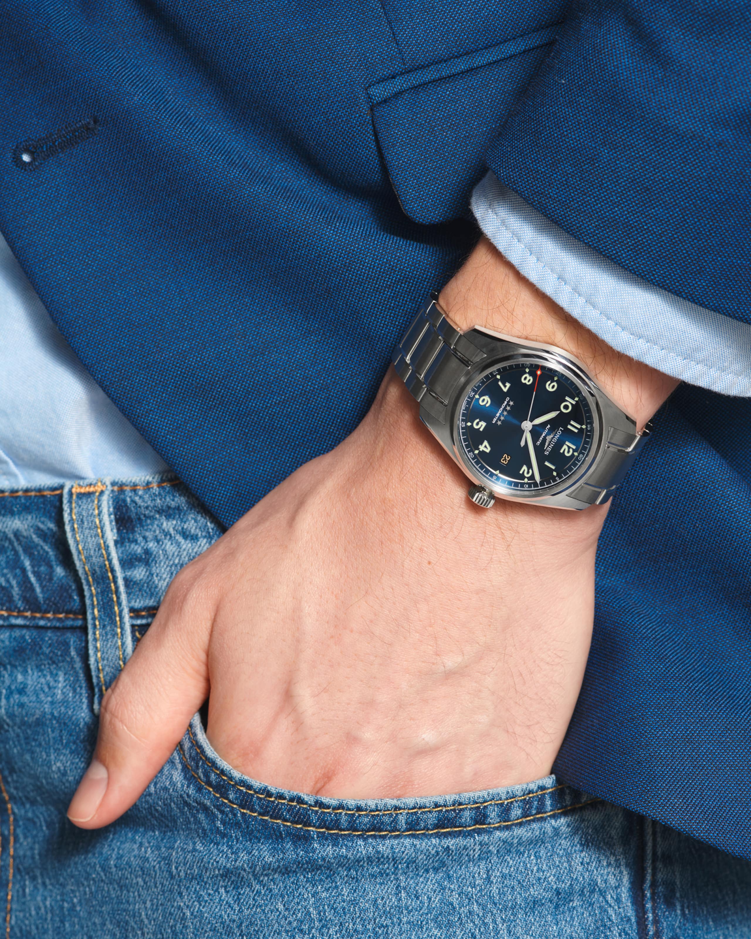 Longines SPIRIT Automatik Edelstahl Watch - L3.810.4.93.6
