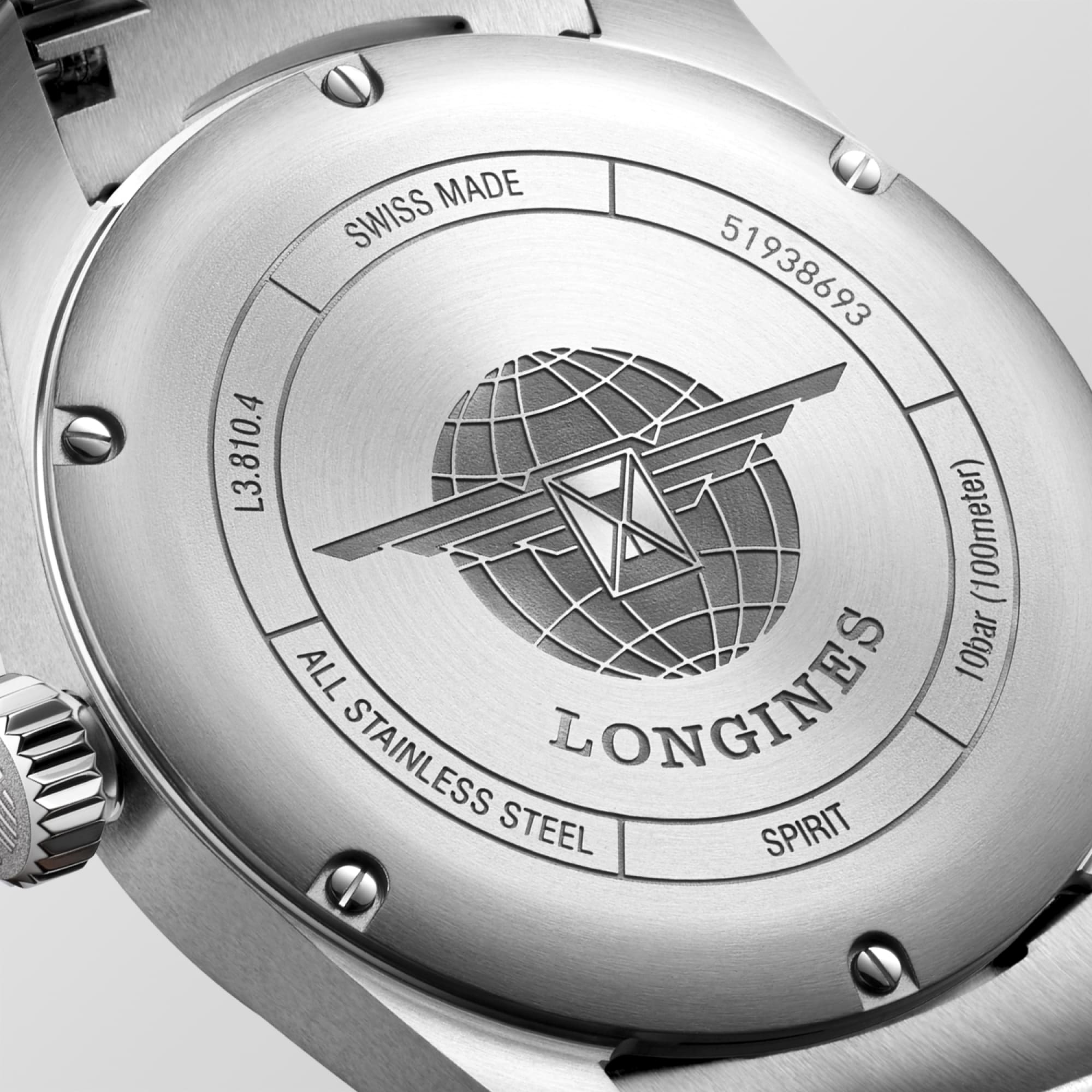 ロンジン スピリット | Ø 40.00 mm, ブルー「サンレイ」 | L3.810.4