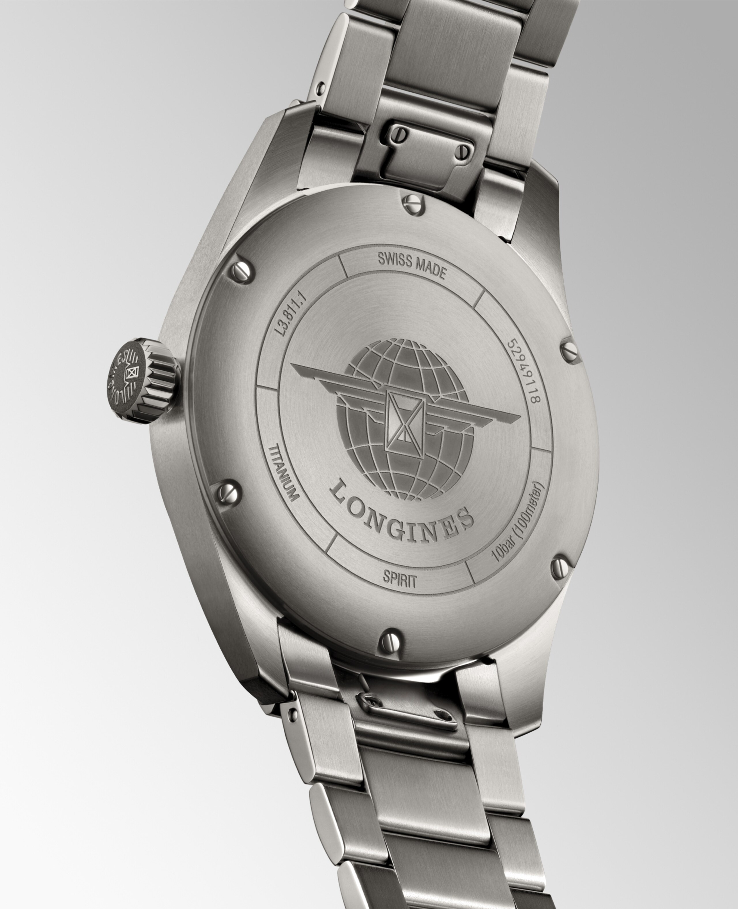 Longines SPIRIT automatyczny tytan Watch - L3.811.1.53.6