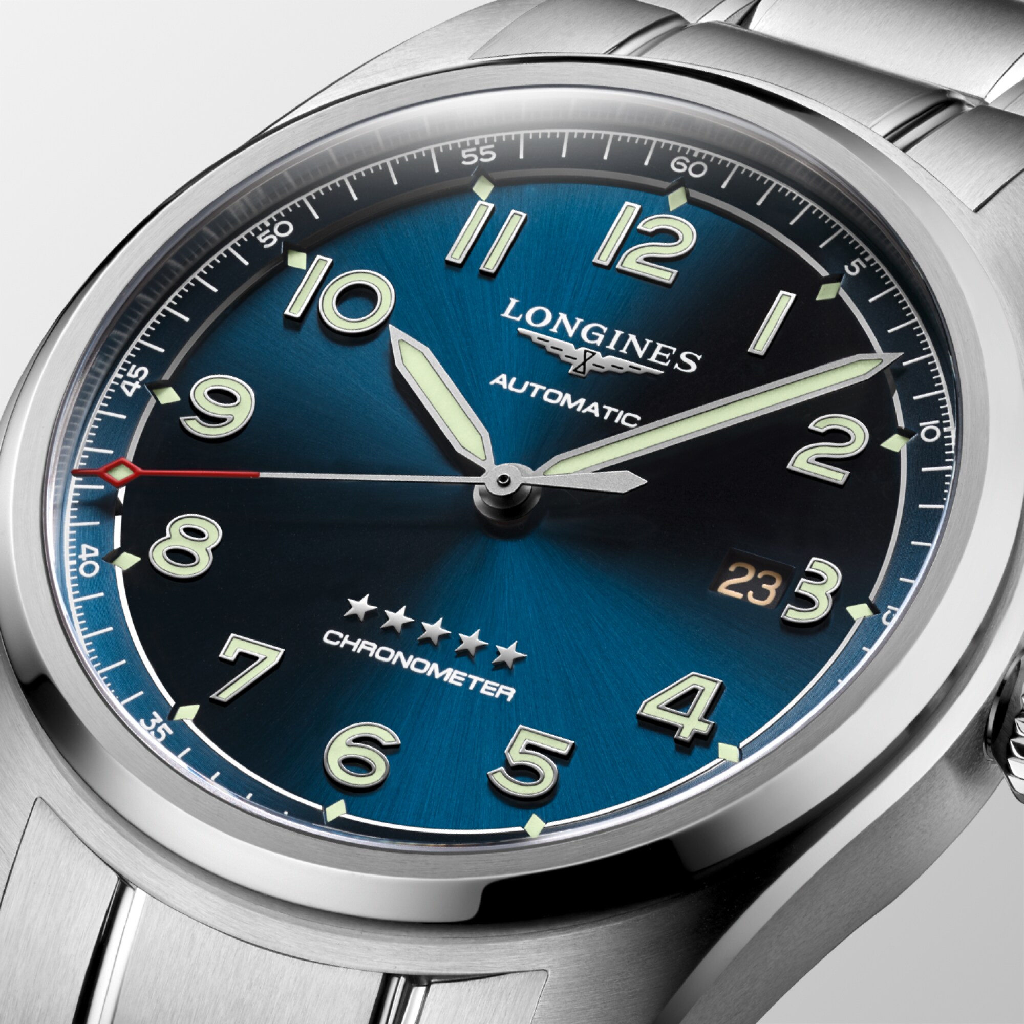 LONGINES ADMIRA 時計 Longines Spirit Automatic watch 42mm, Sunray blue L38114936