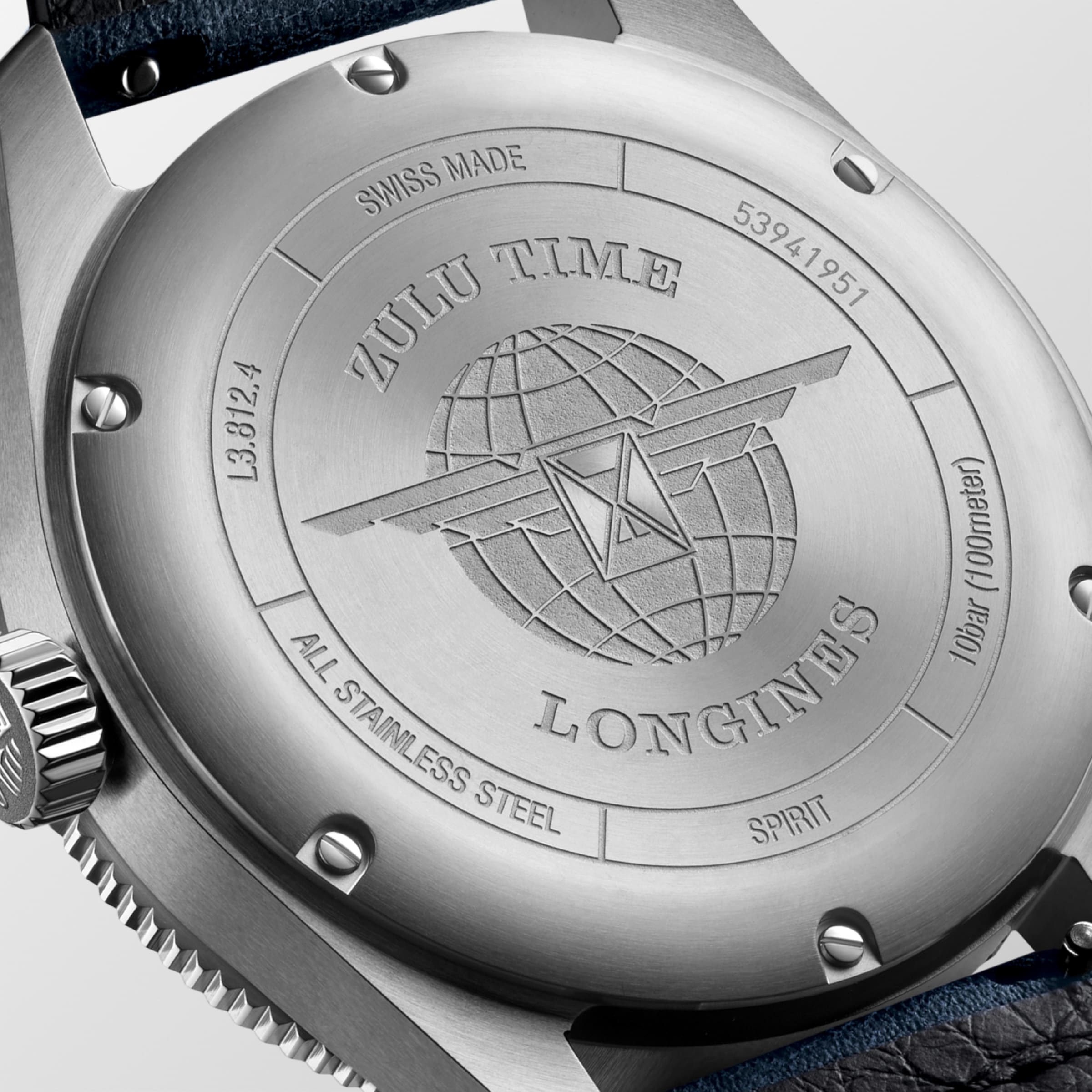 Longines SPIRIT Automatic Stainless steel and ceramic bezel Watch - L3.812.4.93.2