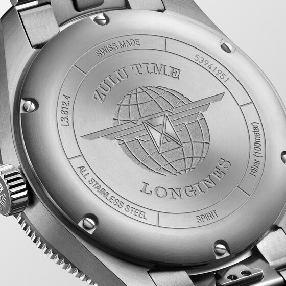 LONGINES SPIRIT ZULU TIME Automatic, Stainless Steel And Ceramic Bezel ...