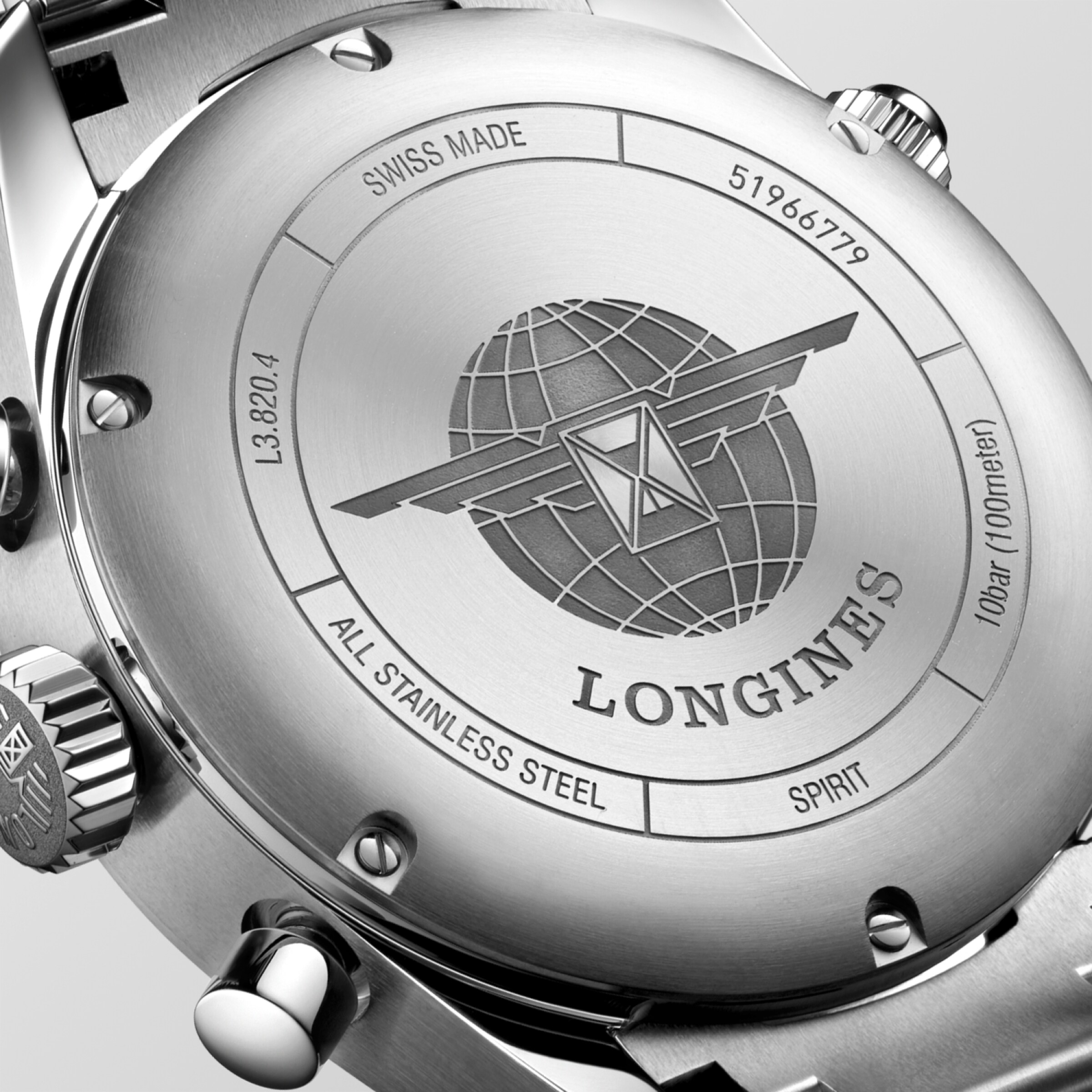 Longines SPIRIT Automatic Stainless steel Watch - L3.820.4.53.6