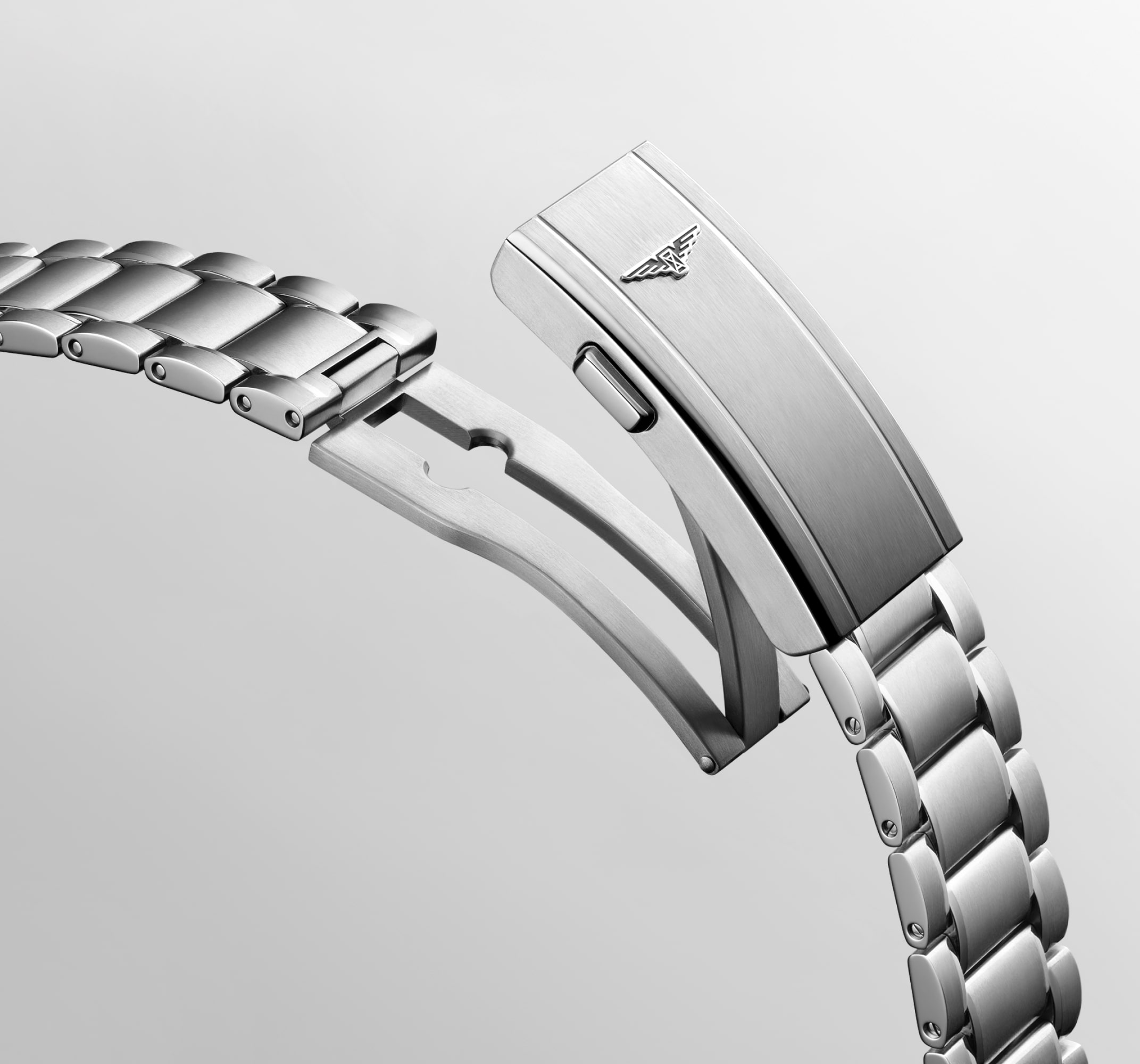 LONGINES SPIRIT PILOT 自動巻、ステンレススティール、マットブラック