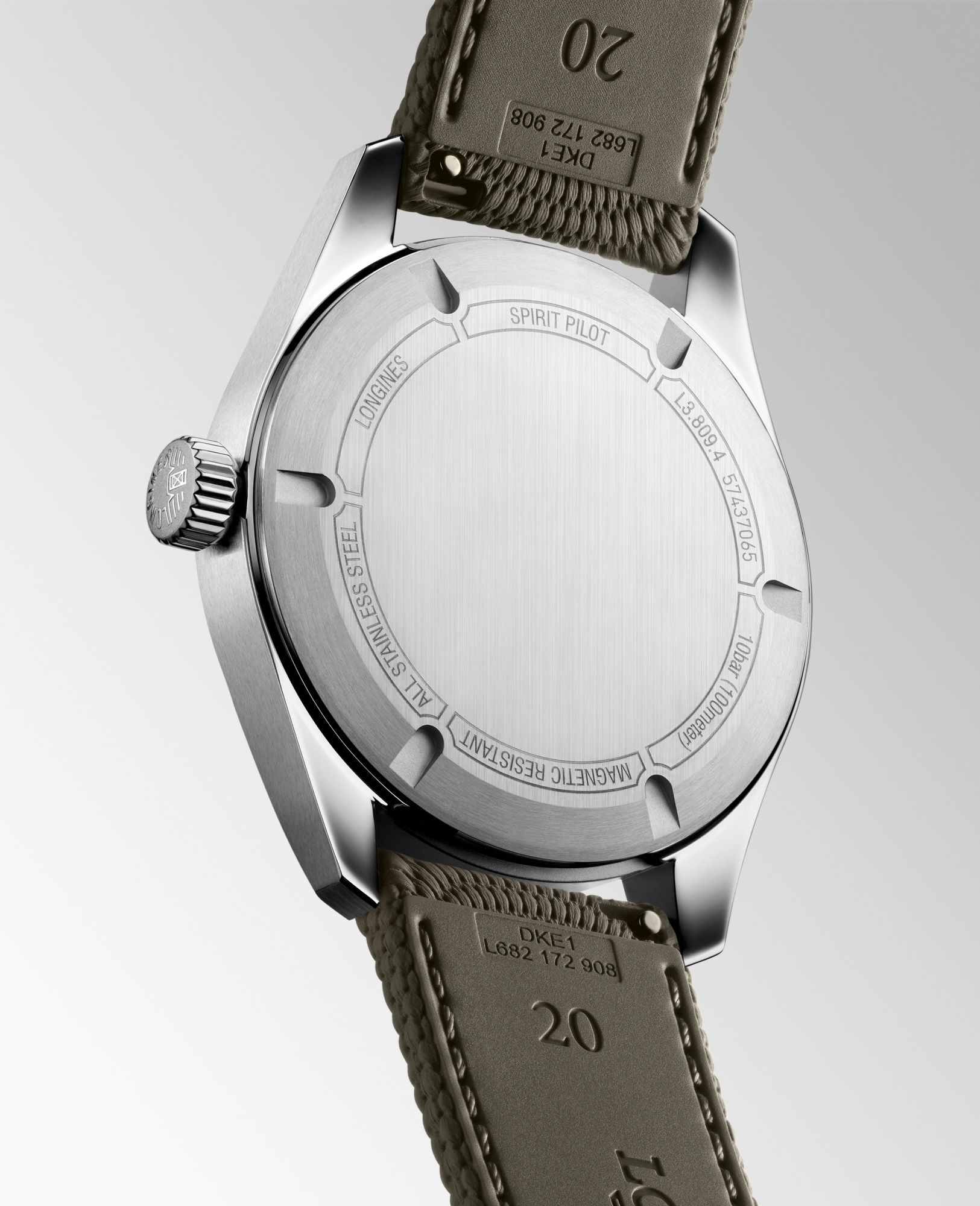 LONGINES SPIRIT PILOT Automatic, Stainless Steel, Black Matt Dial