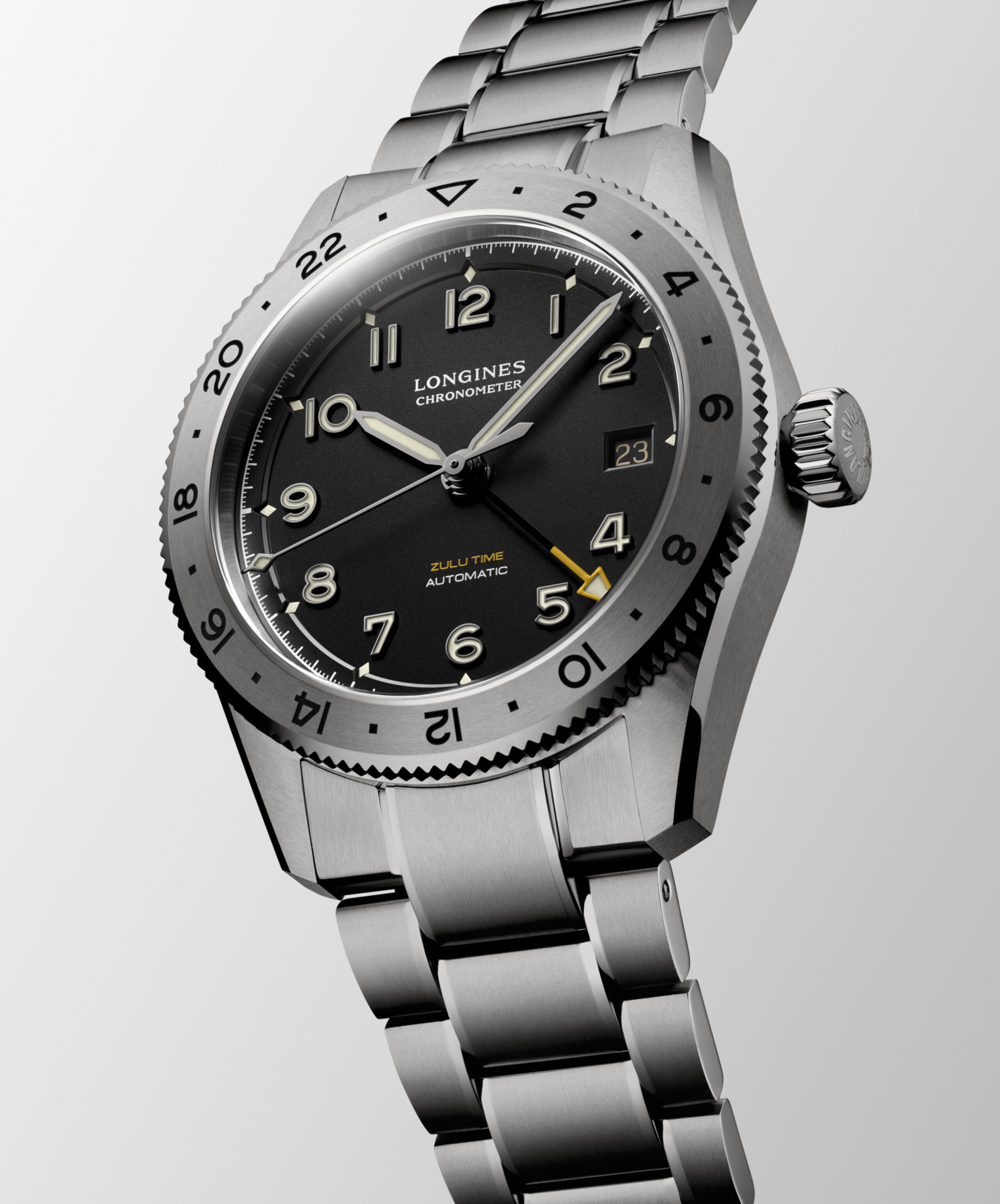 Longines SPIRIT ZULU TIME automatique titane Watch - L3.802.1.59.6