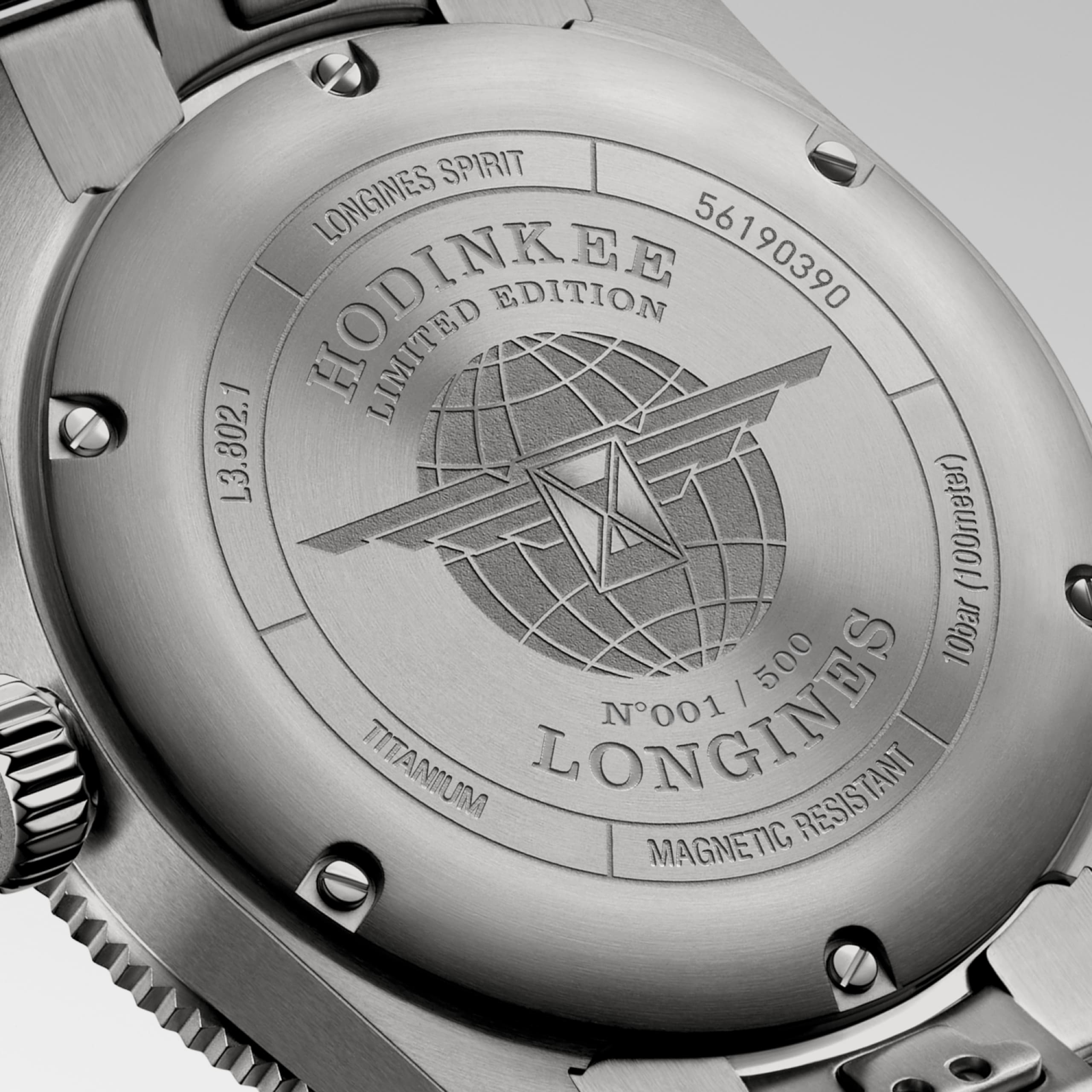 Longines SPIRIT ZULU TIME automatique titane Watch - L3.802.1.59.6