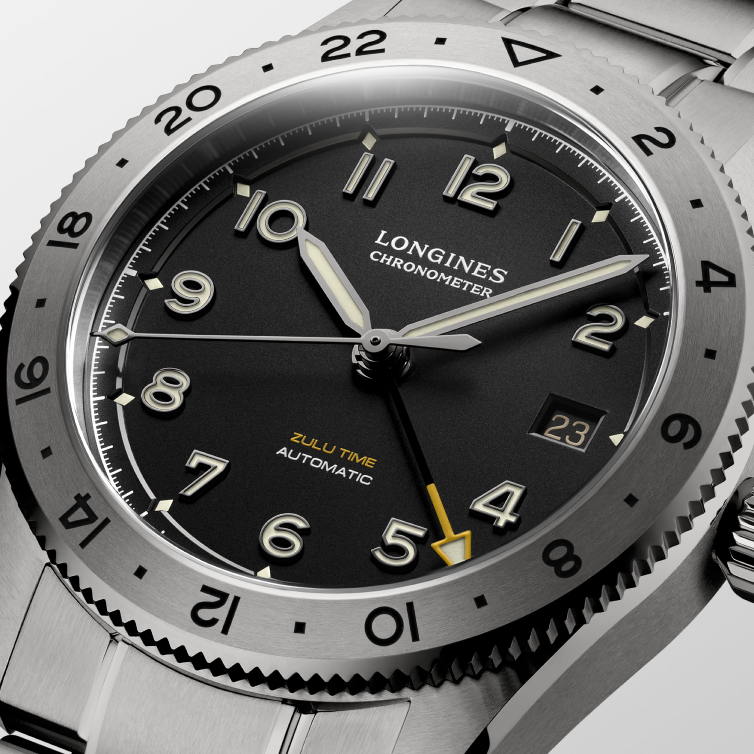 Longines SPIRIT ZULU TIME automatique titane Watch - L3.802.1.59.6