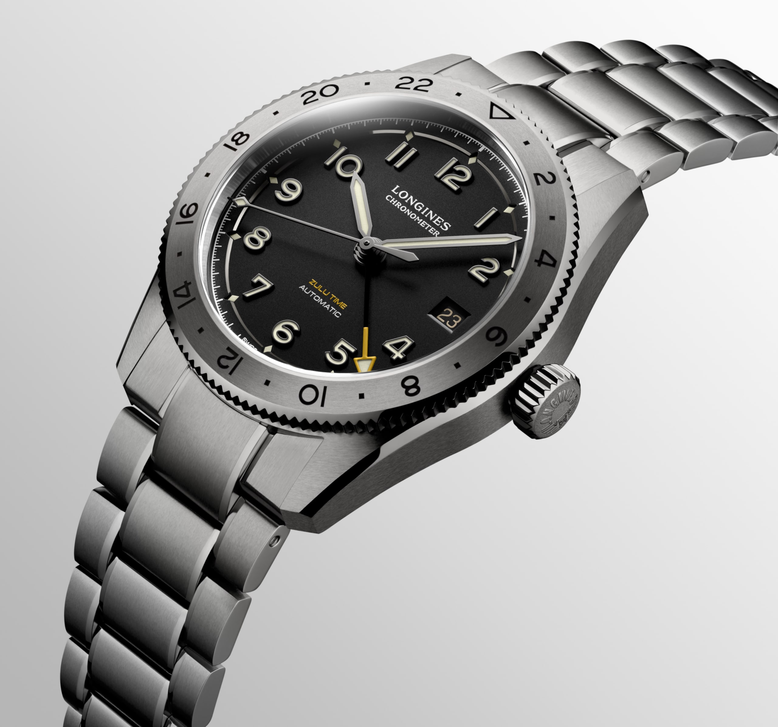 Longines SPIRIT ZULU TIME automatique titane Watch - L3.802.1.59.6