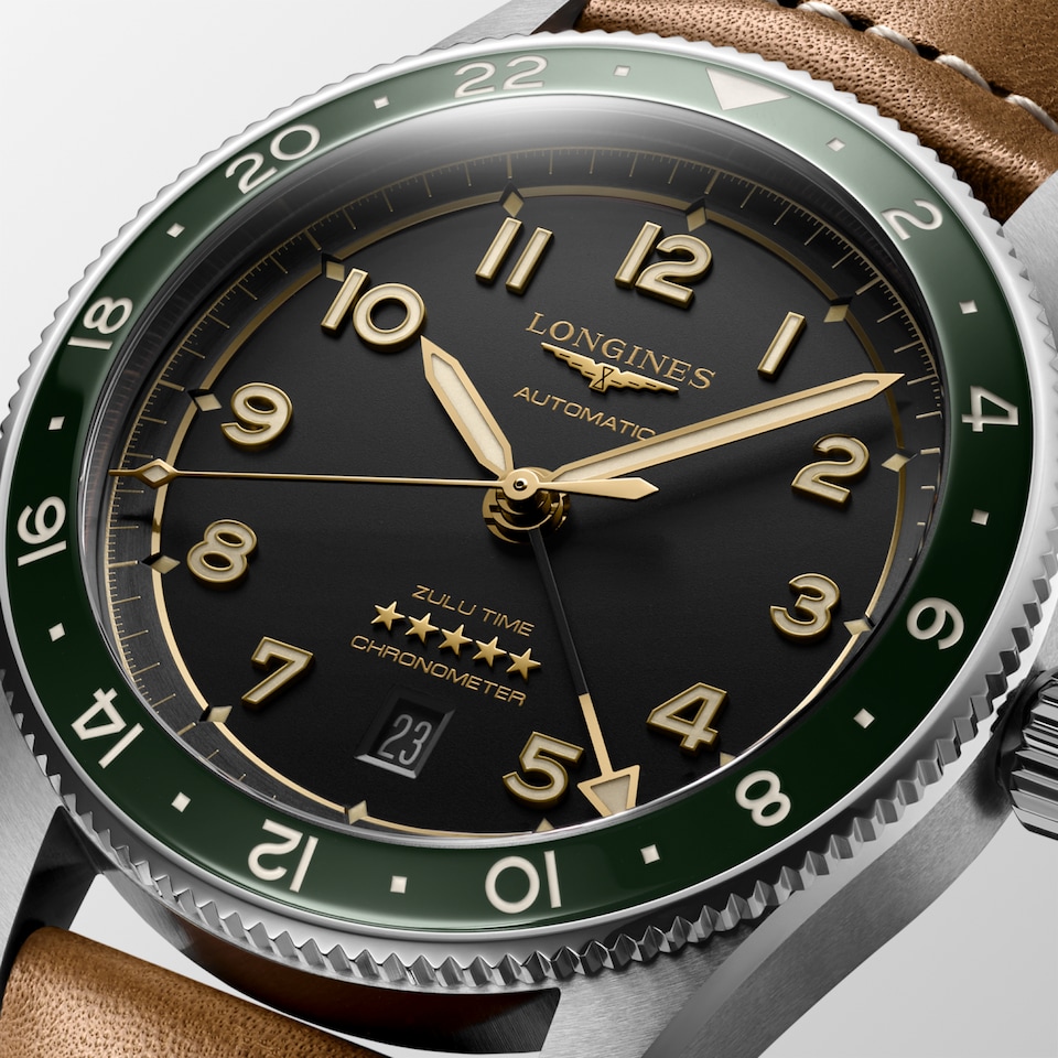 Longines Spirit Zulu Time Cadran Anthracite - L3.812.4.63.2