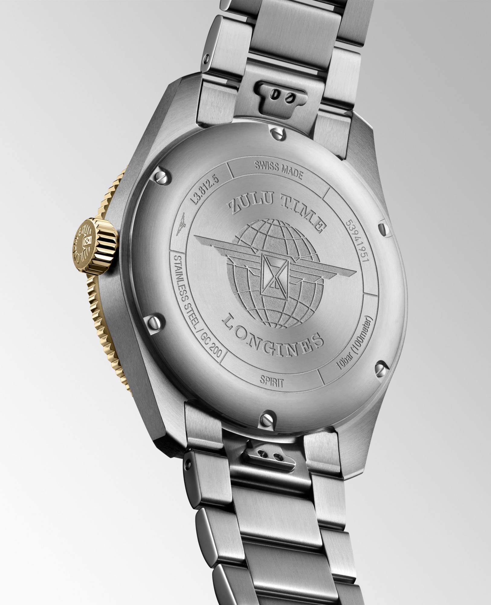 LONGINES SPIRIT ZULU TIME | Ø 42.00 mm, Anthracite | L3.812.5.53.6