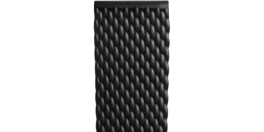 ブラックラバーストラップ Cl682154033, 22cm, ロンジン