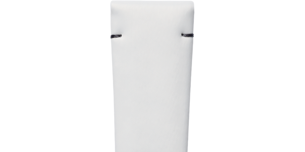 ブラッシュドホワイト カーフレザー ストラップ CL682155400, 19cm