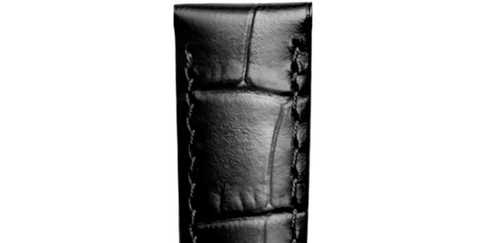 Matt Black Calf Leather Strap CL682101025, 17cm, LONGINES