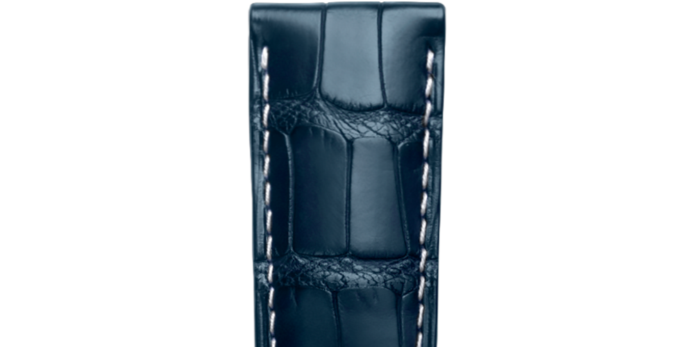 Matt Blue Alligator Strap L682159818, Master Collection