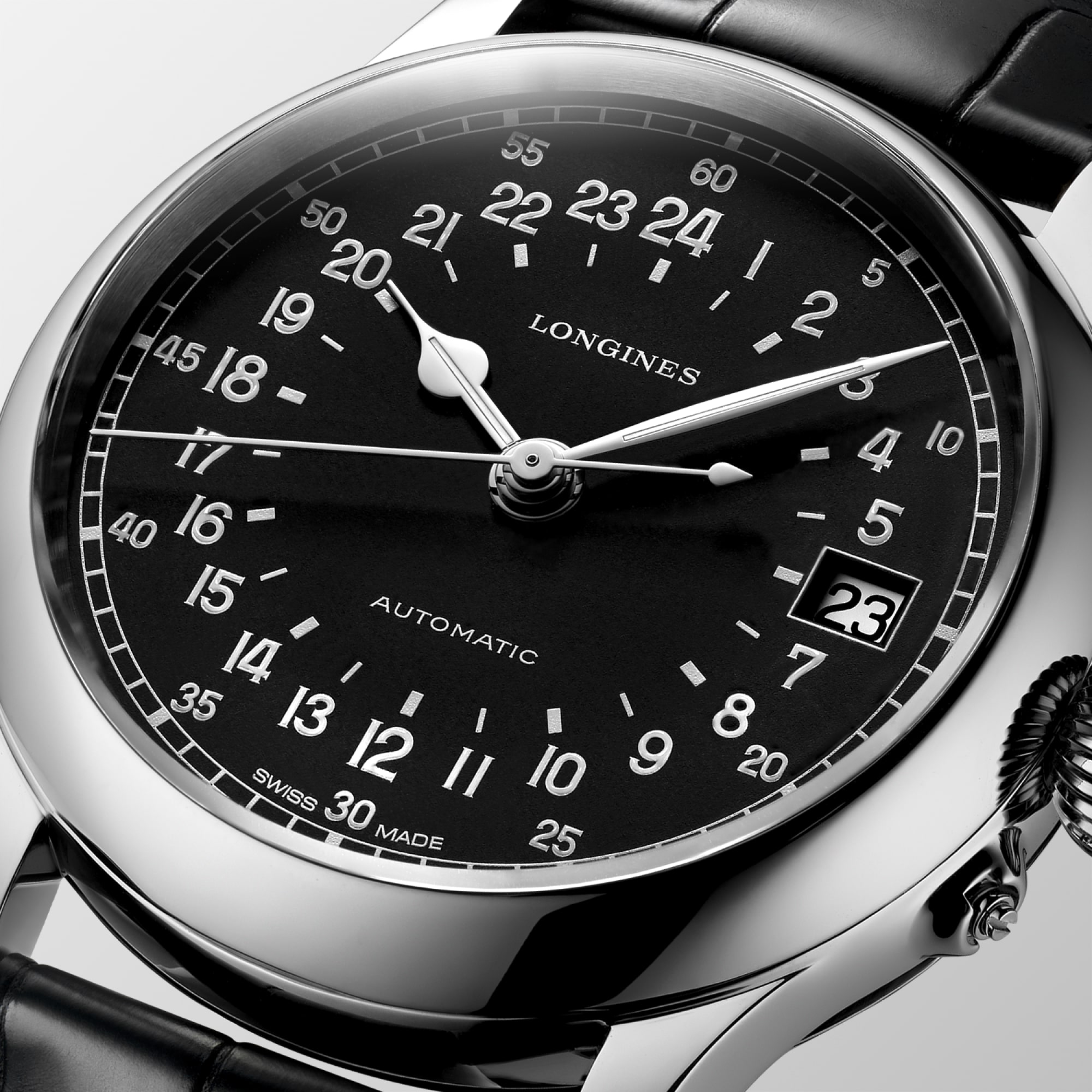 LONGINES TWENTY-FOUR HOURS | Ø 47.50 mm, Black Matt | L2.751.4