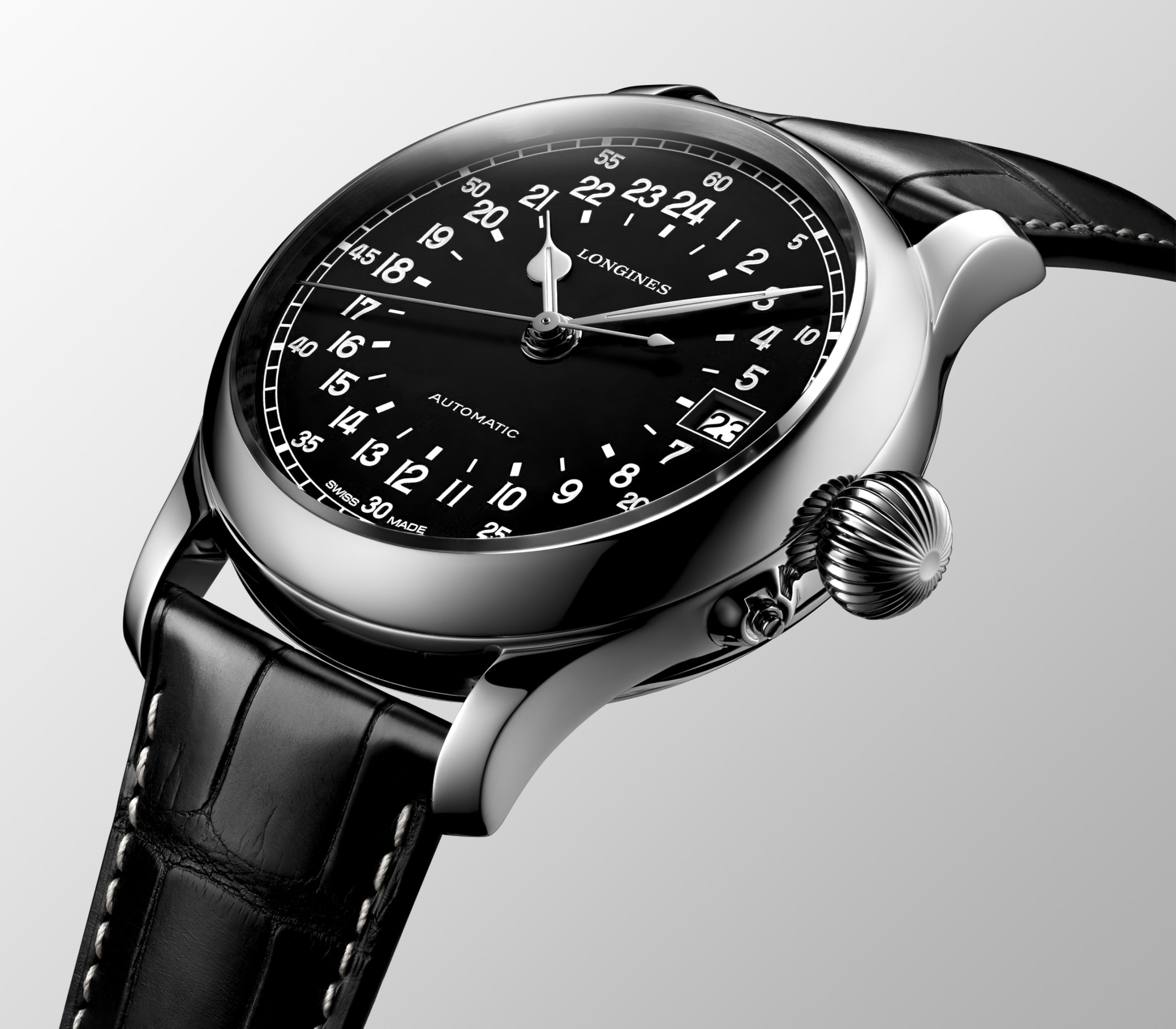 Longines TWENTY-FOUR HOURS automatique acier Watch - L2.751.4.53.4