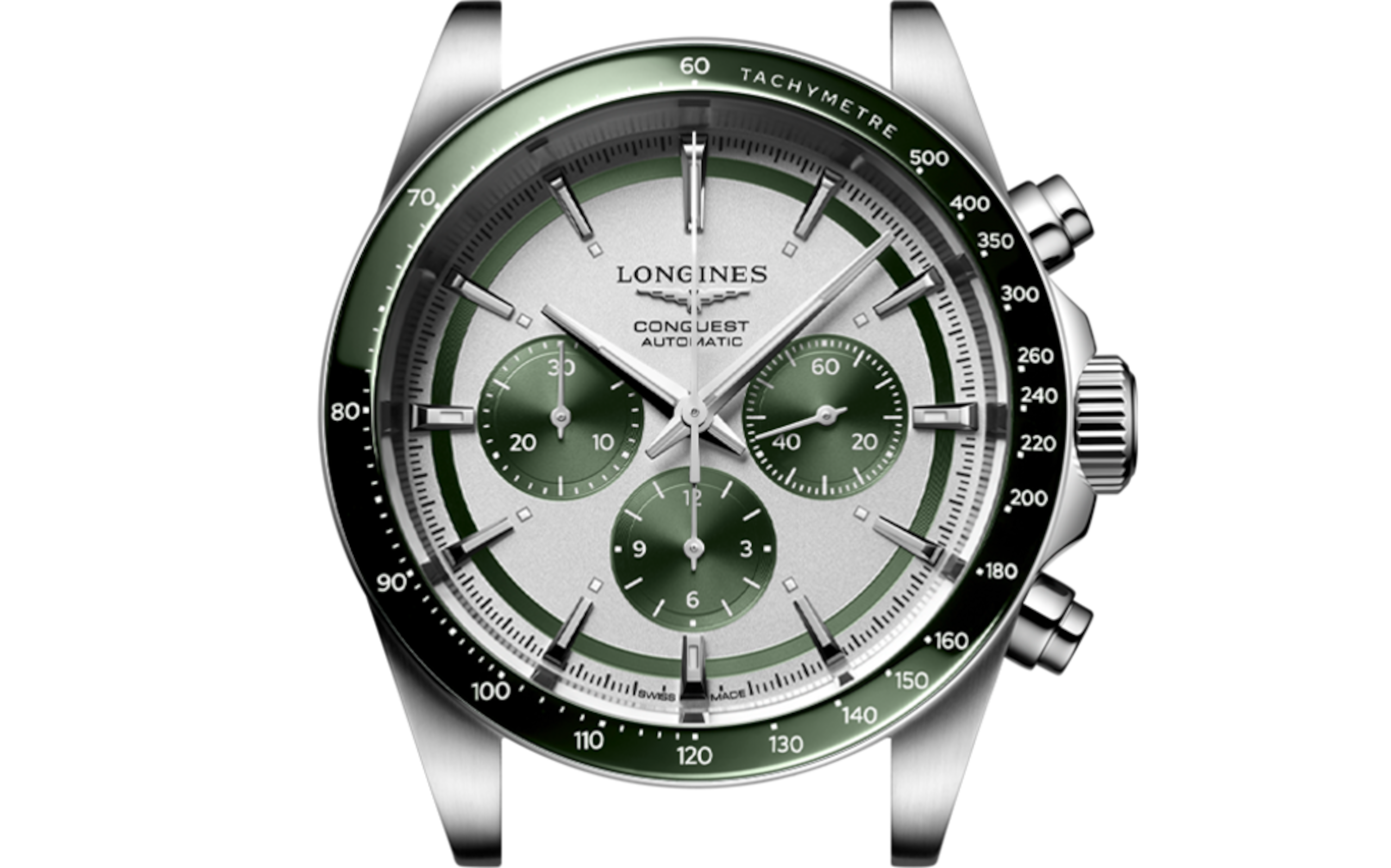 CONQUEST CHRONOGRAPH Automatic, Stainless Steel And Ceramic Bezel