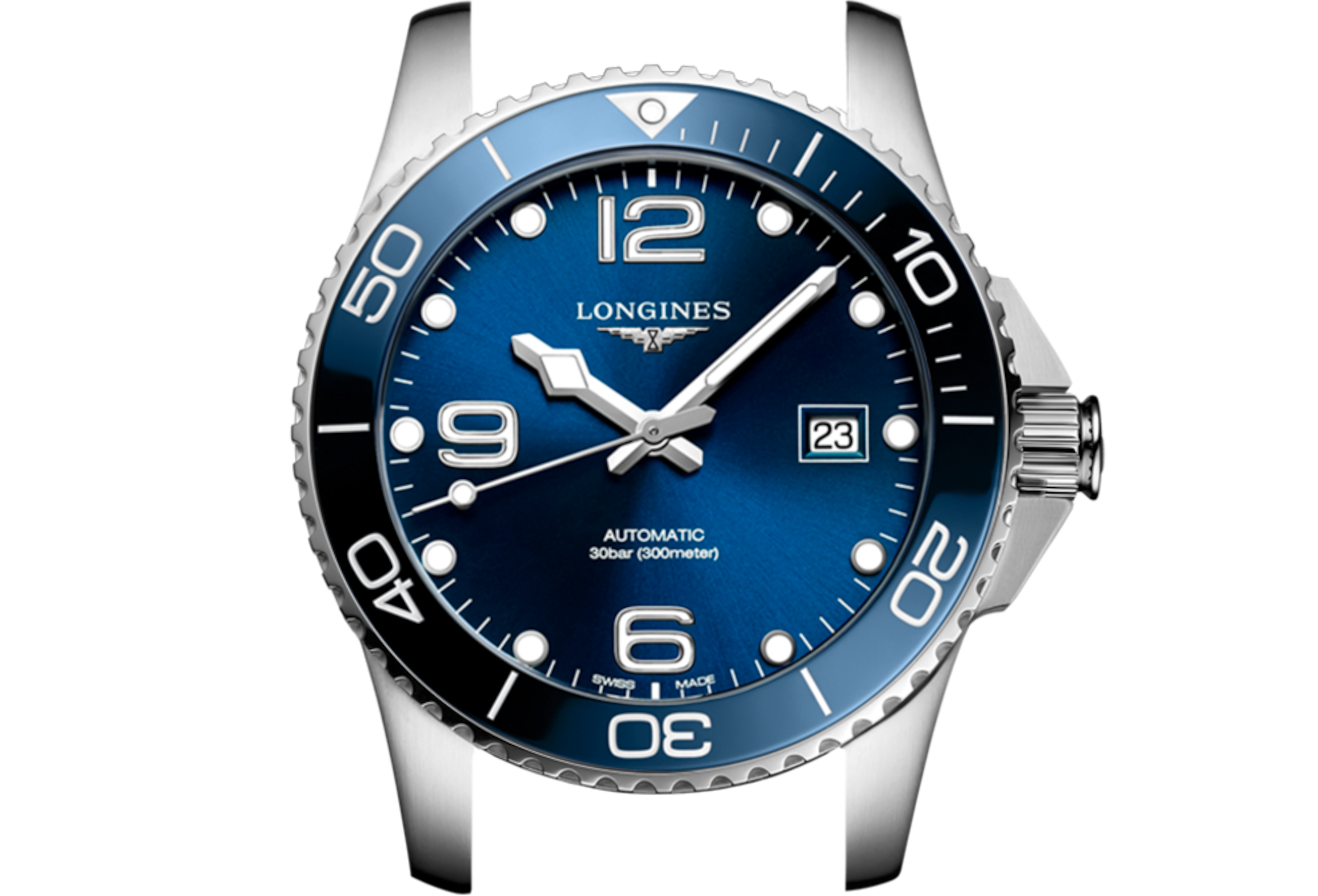 ハイドロコンクエスト 自動巻、ステンレススティールとセラミック