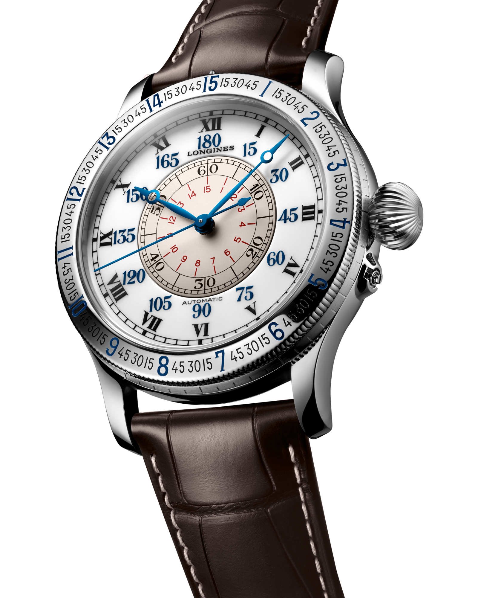 リンドバーグ アワーアングル ウォッチ 自動巻、ステンレススティール