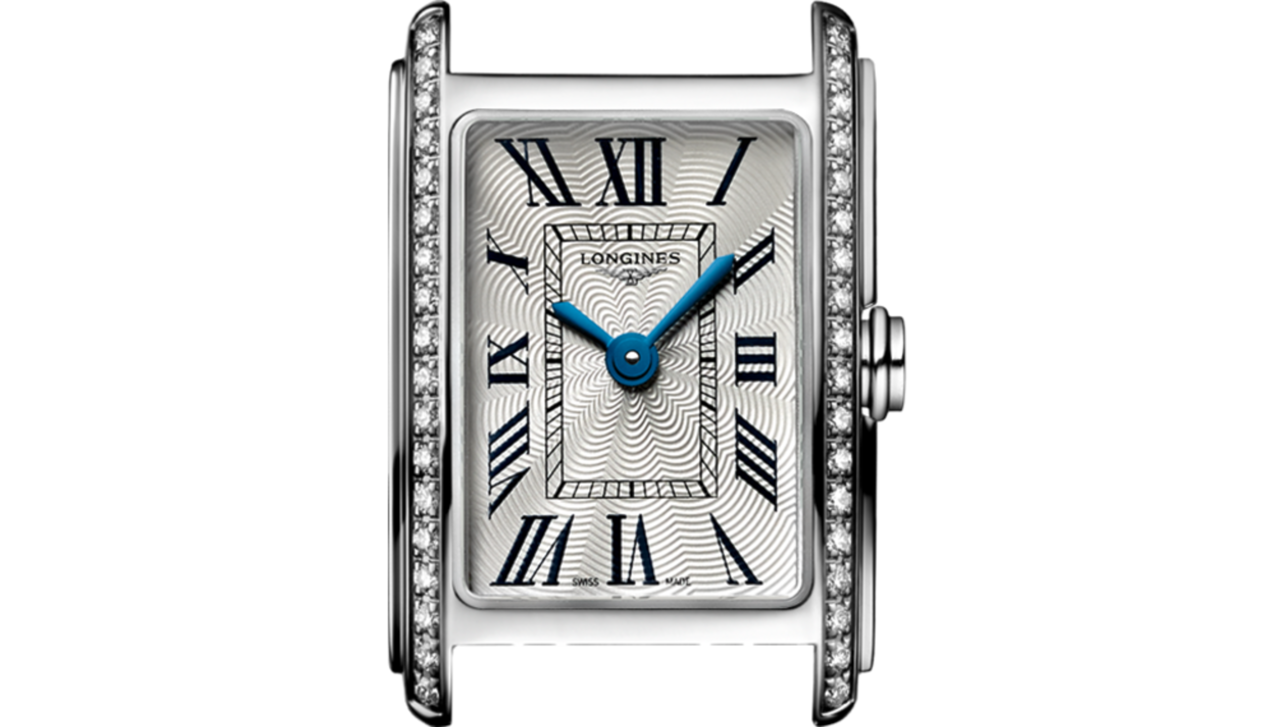 LONGINES シルバー 長方形 ロンジン ドルチェヴィータ クォーツ、ステンレススティール、シルバー