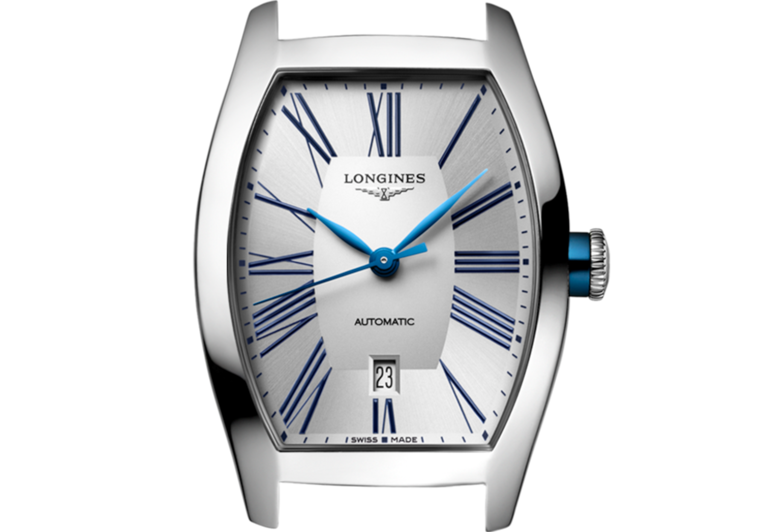 ロンジン エヴィデンツァ 自動巻、ステンレススティール、シルバー