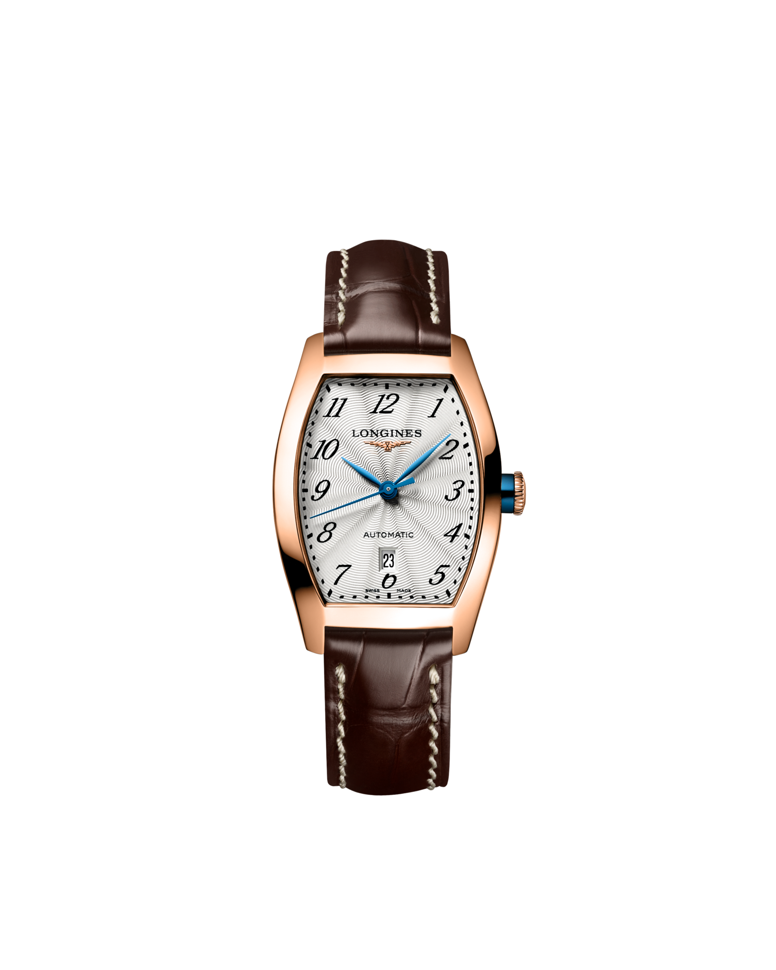 ラヴィエ ロンウィ LONGINES EVIDENZA Automatic, Rose Gold 18 Carats, Silver 