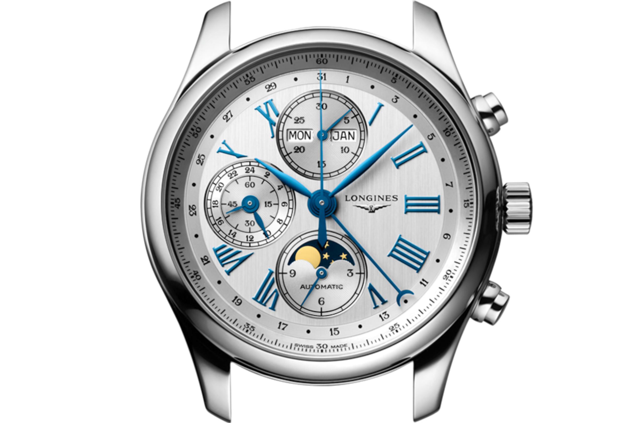LONGINES MASTER COLLECTION CHRONO MOONPHASE Automatic, Stainless