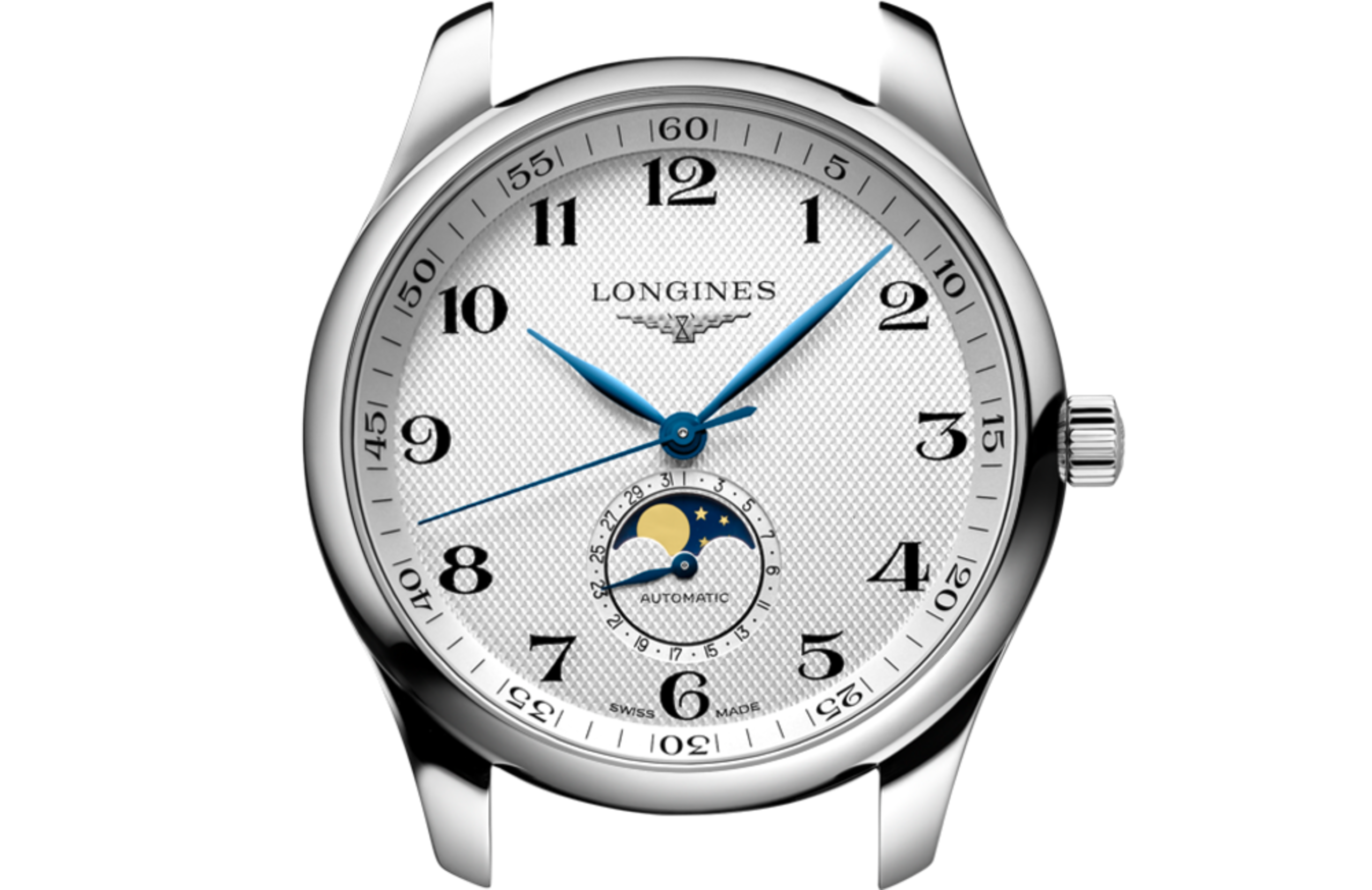 【幻の！！】Longneck 遊星魔人 MOON (DOKIN) Xas ver LONGINES MASTER COLLECTION MOONPHASE Automatic, Stainless Steel
