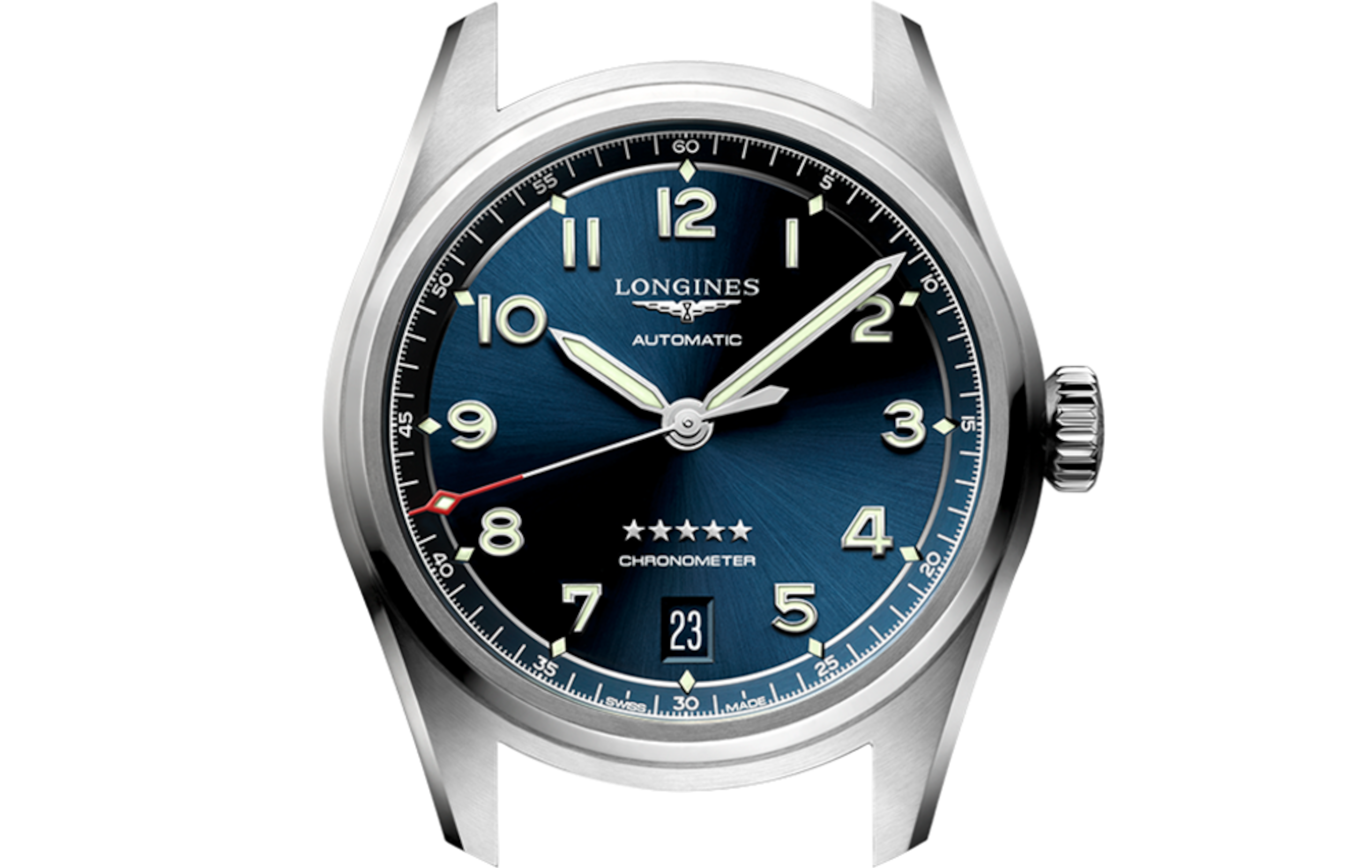ロンジン スピリット | Ø 37.00 mm, ブルー「サンレイ」 | L3.410.4