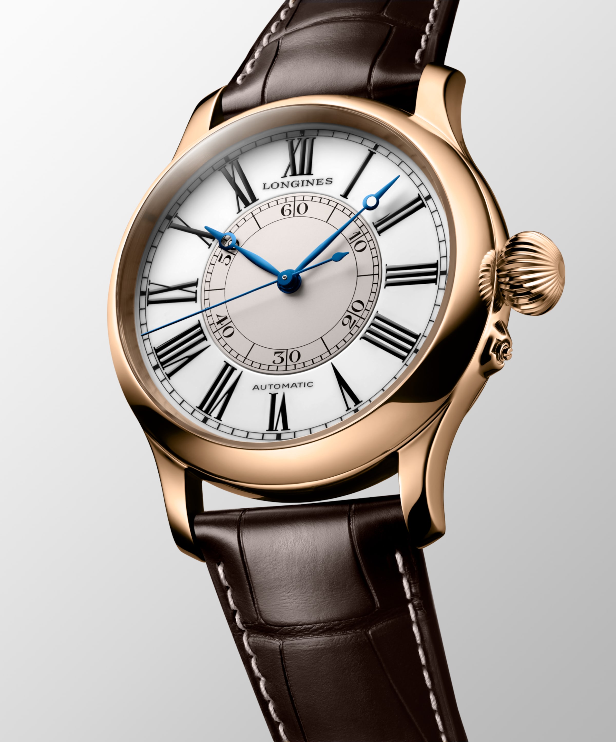 Longines WEEMS SECOND-SETTING WATCH Automatic 18 karat pink gold Watch - L2.713.8.11.0