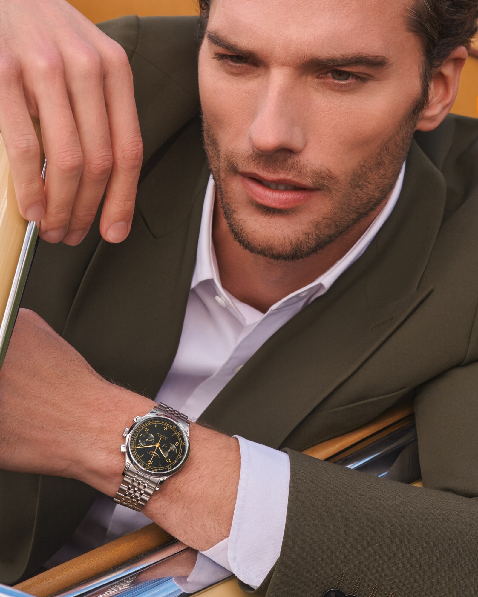 RECORD CHRONOGRAPH 自動巻、ステンレススティール、マット RECORD CHRONOGRAPH 自動巻、ステンレススティール、マット