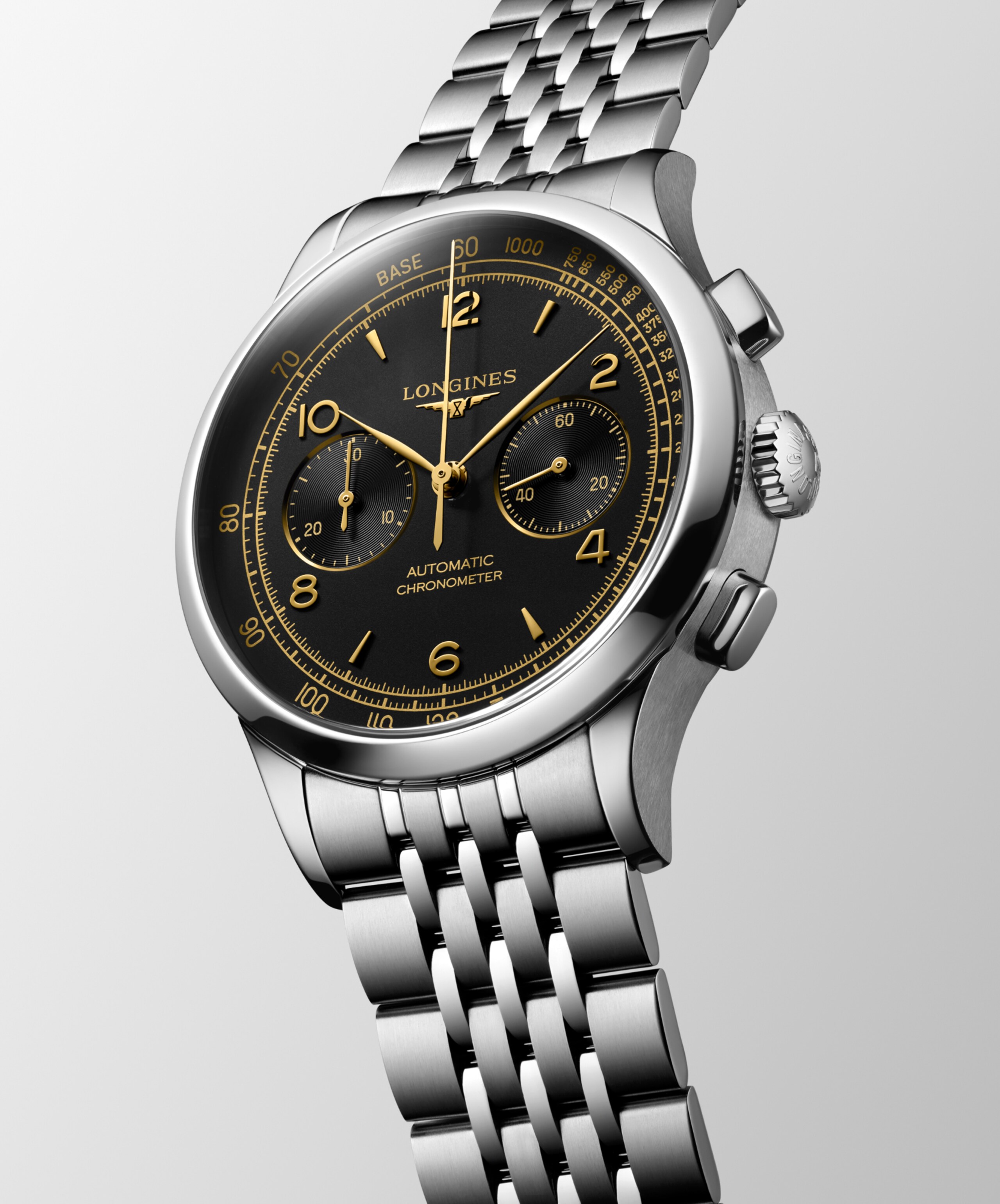 Longines RECORD CHRONOGRAPH Automatic Stainless steel Watch - L2.921.4.56.6