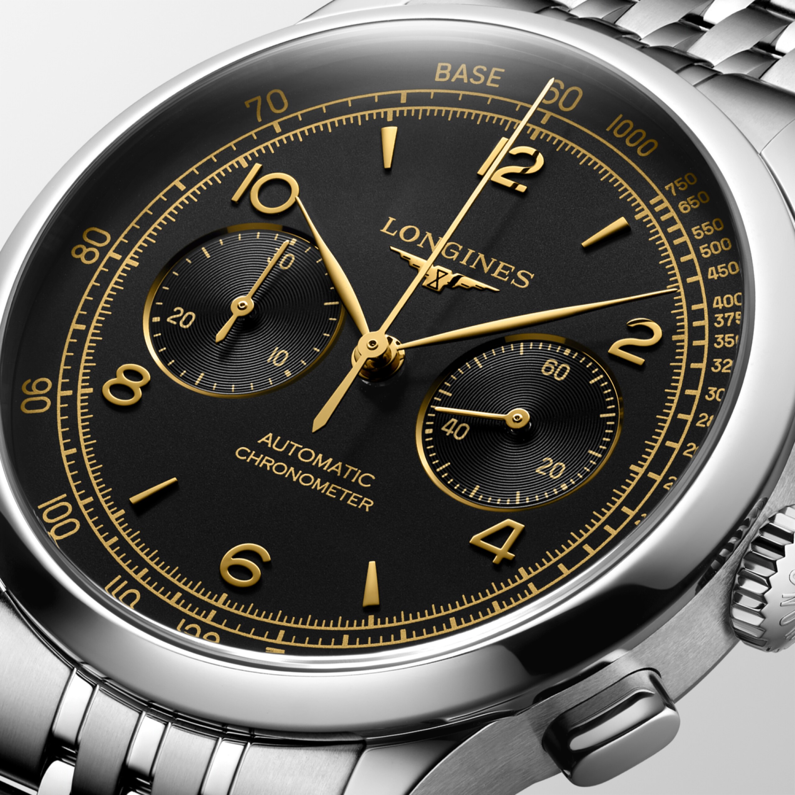 Longines RECORD CHRONOGRAPH Automatic Stainless steel Watch - L2.921.4.56.6