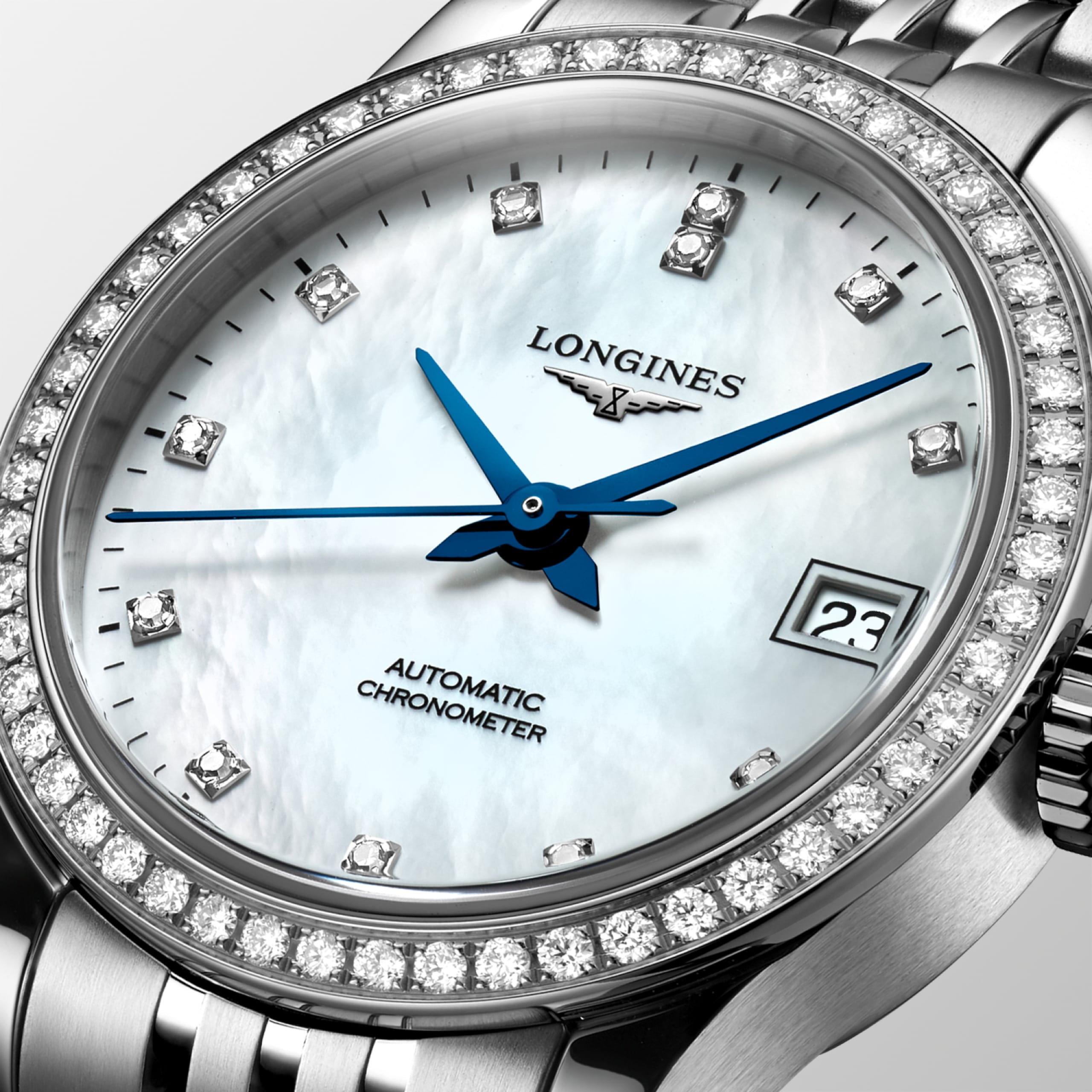 Longines RECORD automatico acciaio inossidabile Watch - L2.320.0.87.6