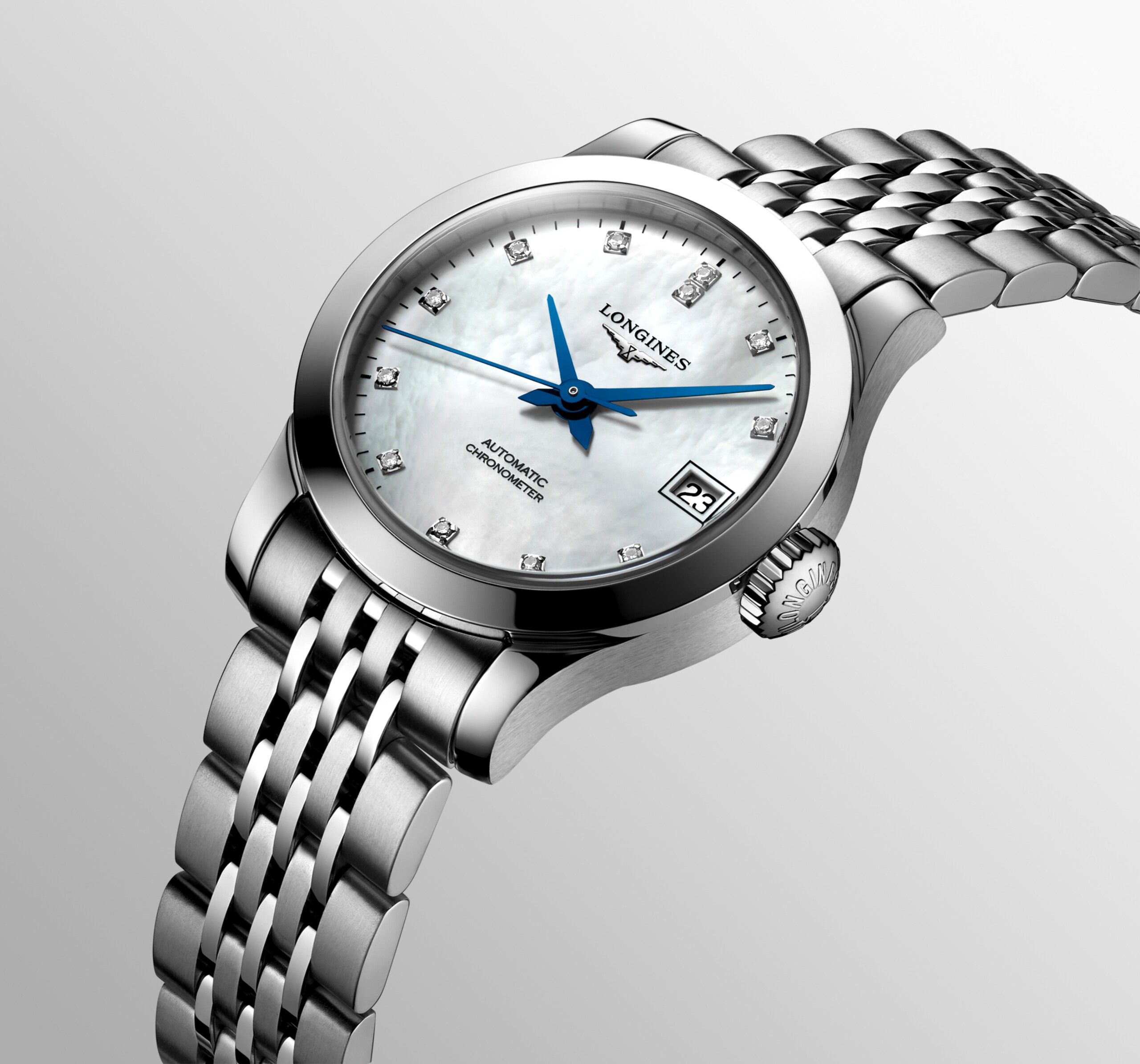 Longines RECORD Automatic Stainless steel Watch - L2.320.4.87.6