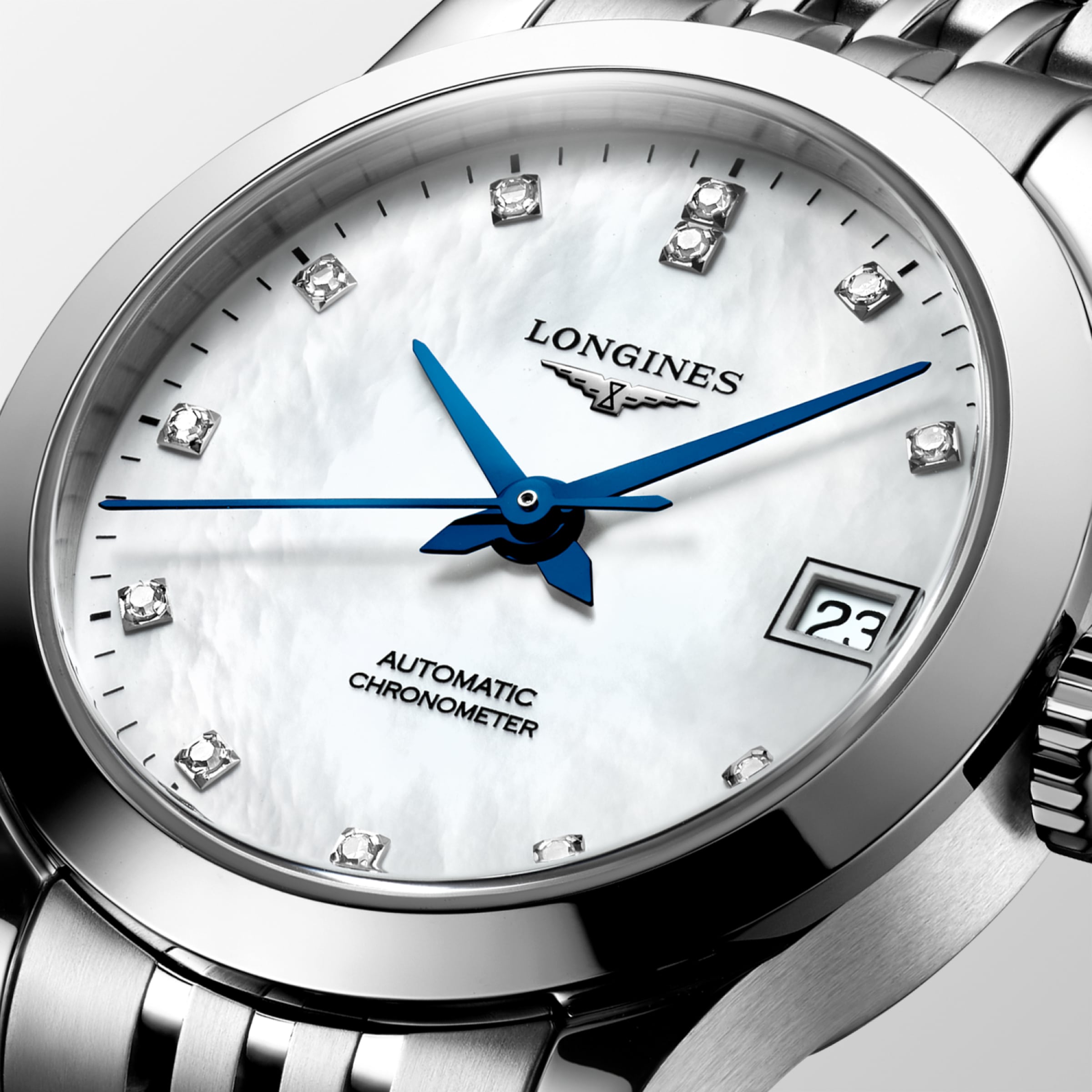 Longines RECORD Automatic Stainless steel Watch - L2.320.4.87.6