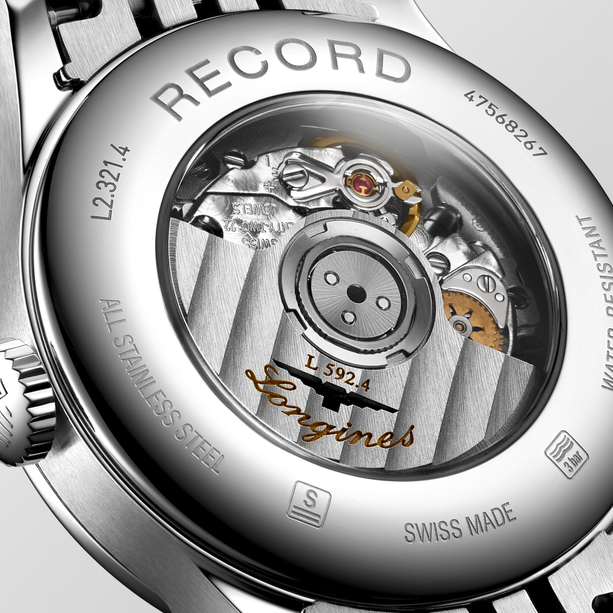 RECORD Automatic, Stainless Steel, White Mother-of-pearl Dial
