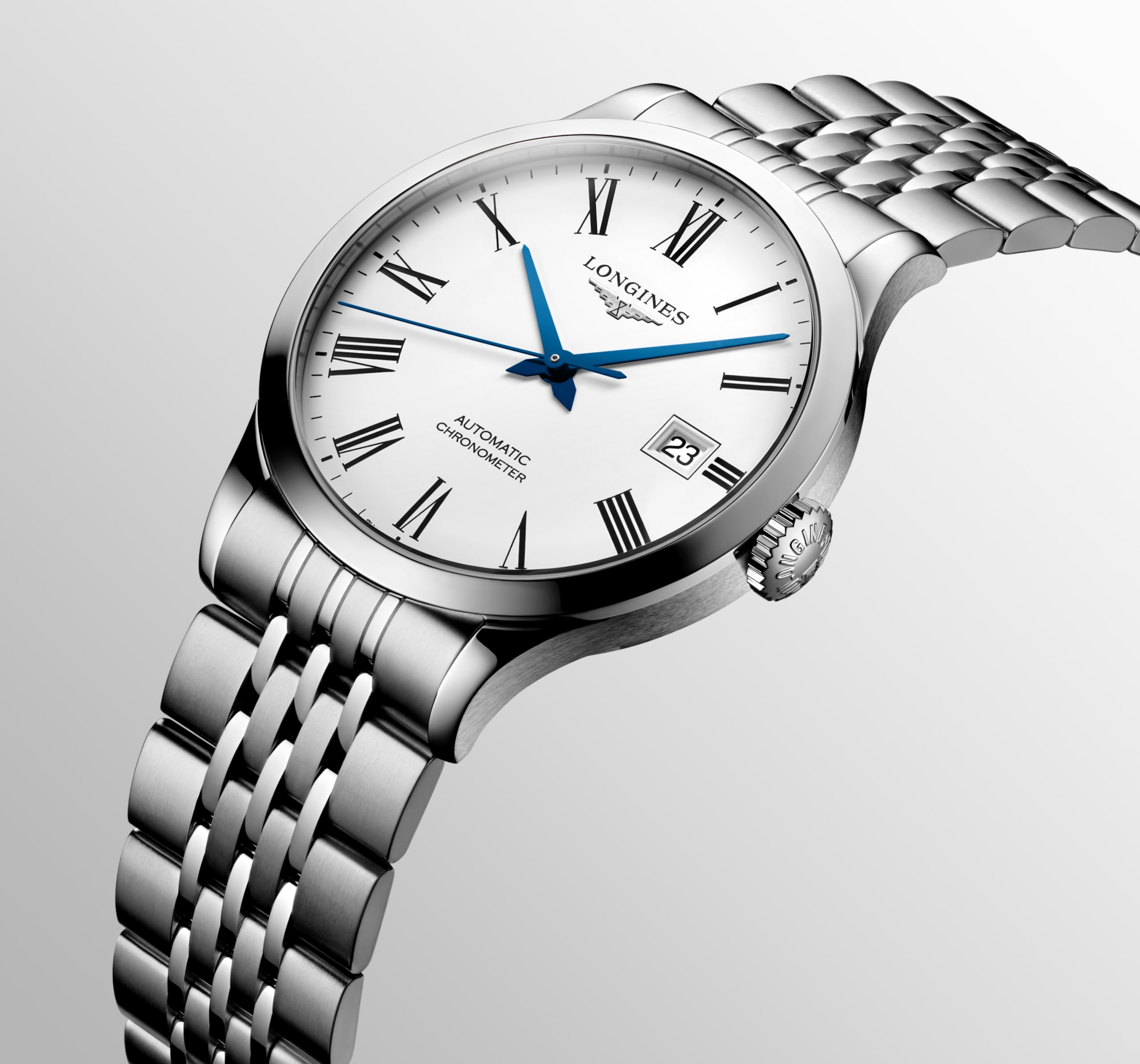 Longines RECORD automatyczny stal szlachetna Watch - L2.820.4.11.6