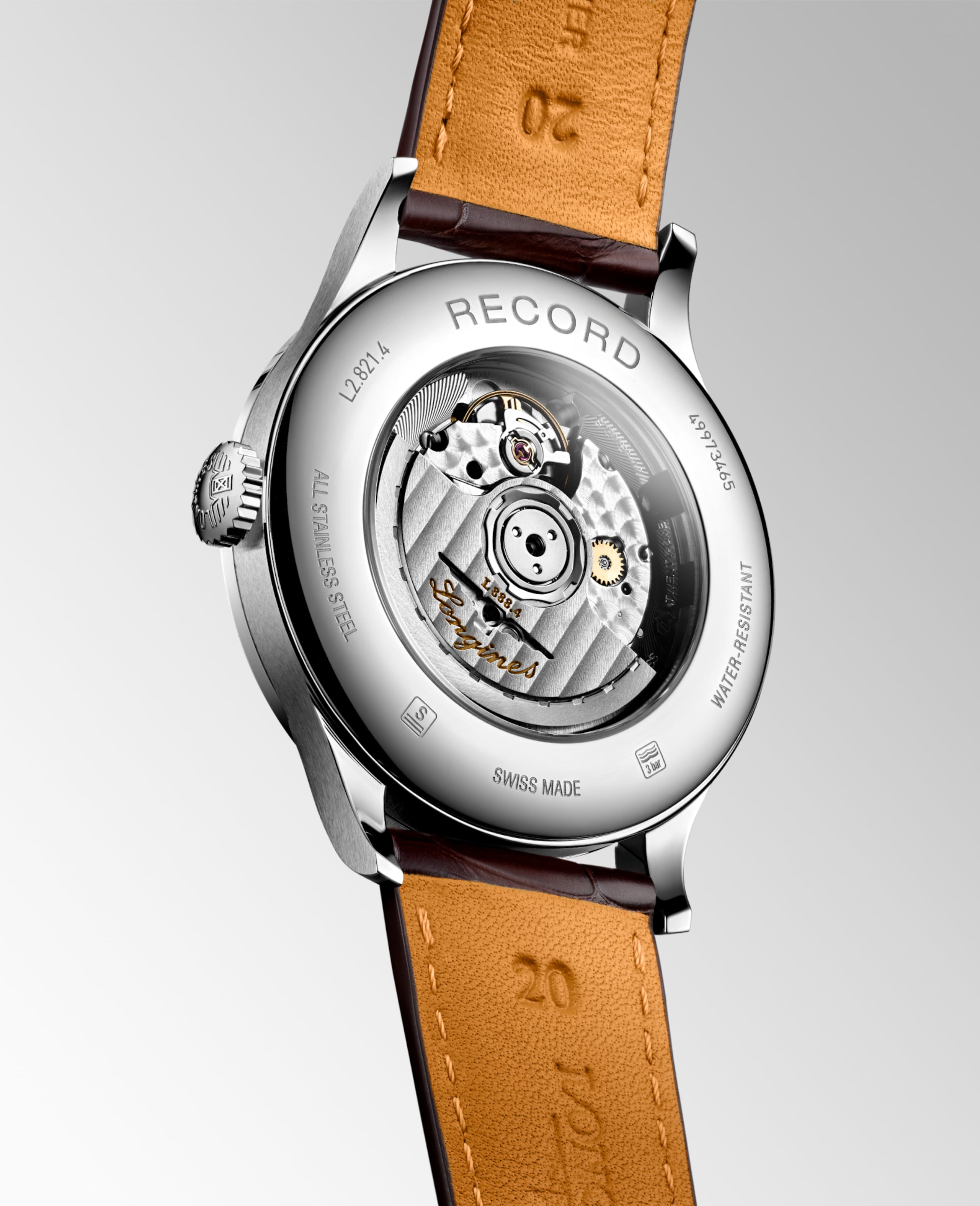 Longines RECORD automatico acciaio inossidabile Watch - L2.821.4.11.2