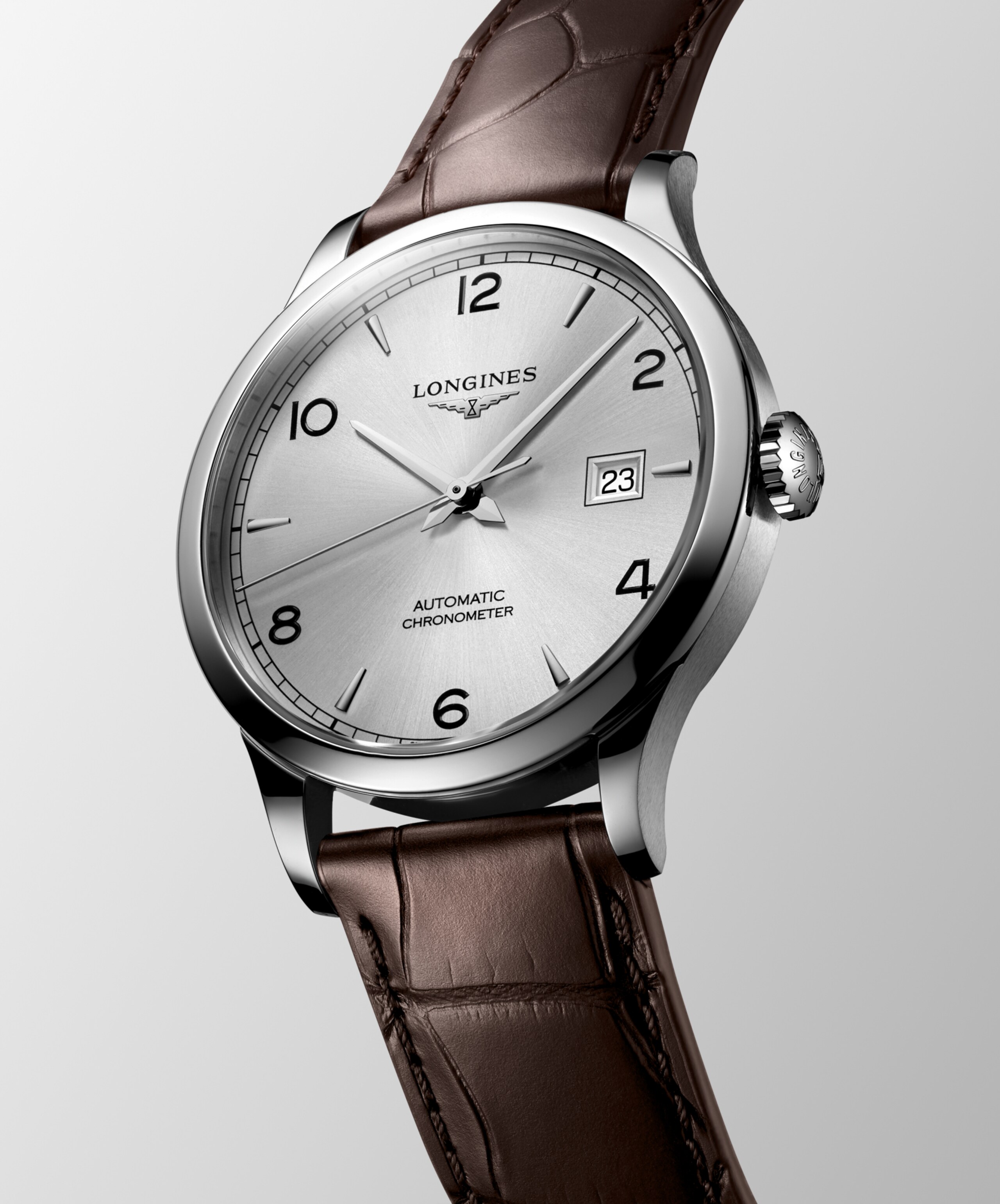 Longines RECORD Automatic Stainless steel Watch - L2.821.4.76.2