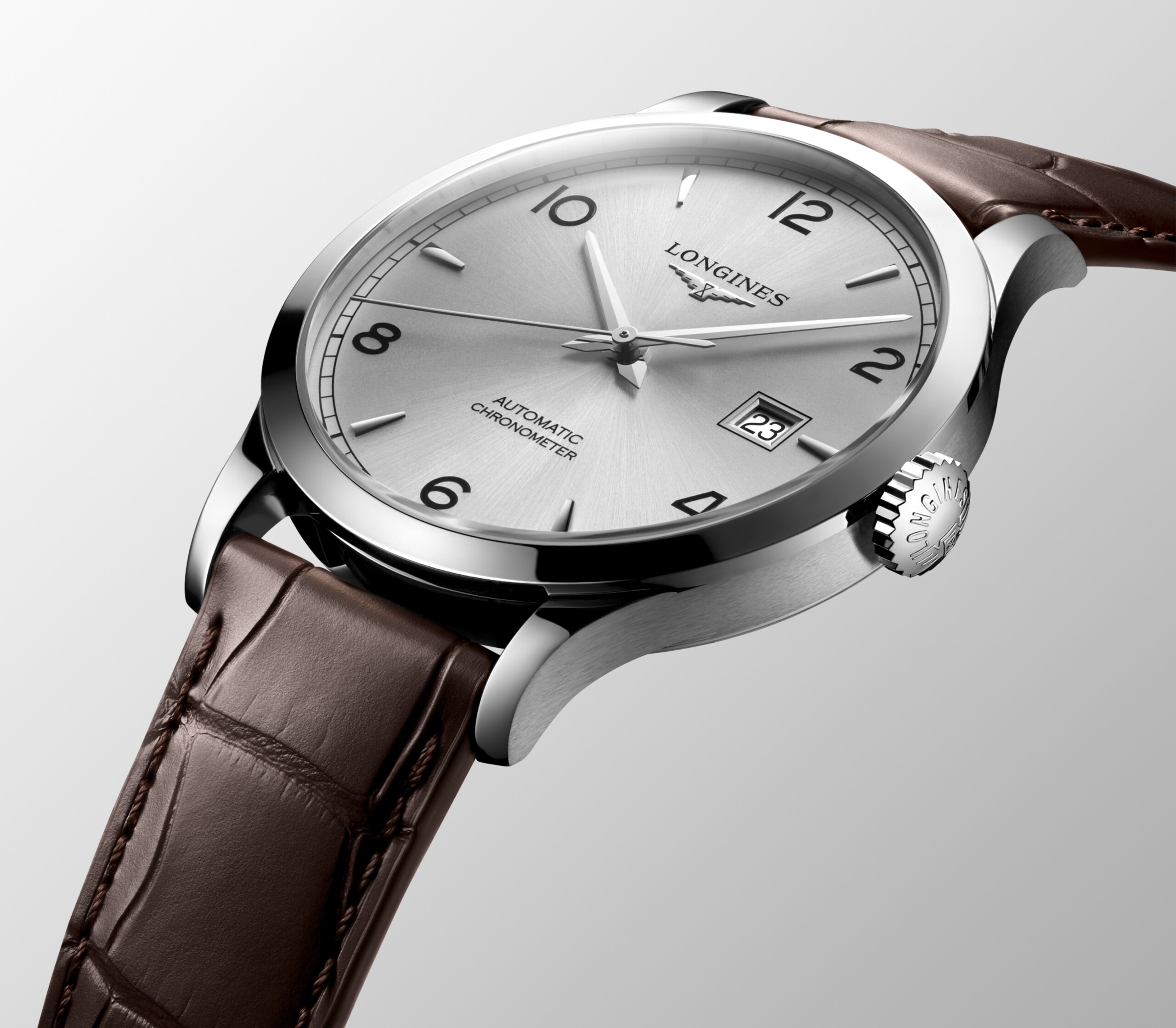 Longines RECORD Automatic Stainless steel Watch - L2.821.4.76.2